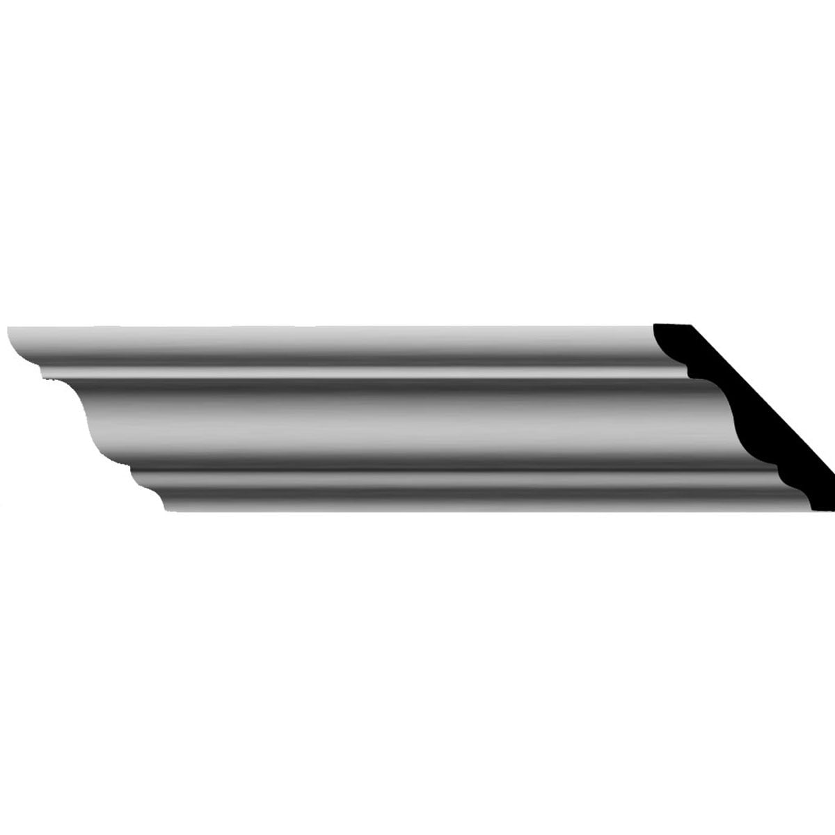 Classic White Polyurethane Crown Moulding 94.5"