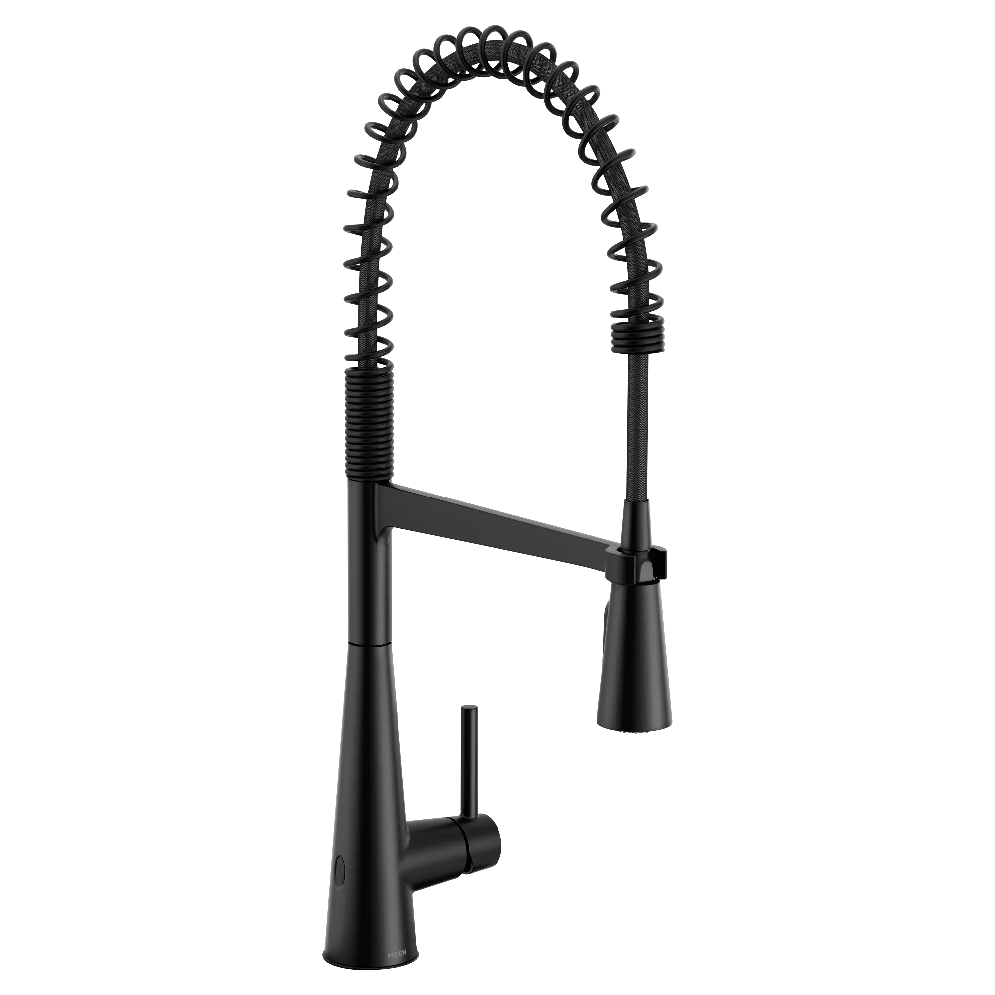 Moen Sleek MotionSense Wave One-Handle Pre-Rinse Spring Touchless Kitchen Faucet in Matte Black #5925EWBL