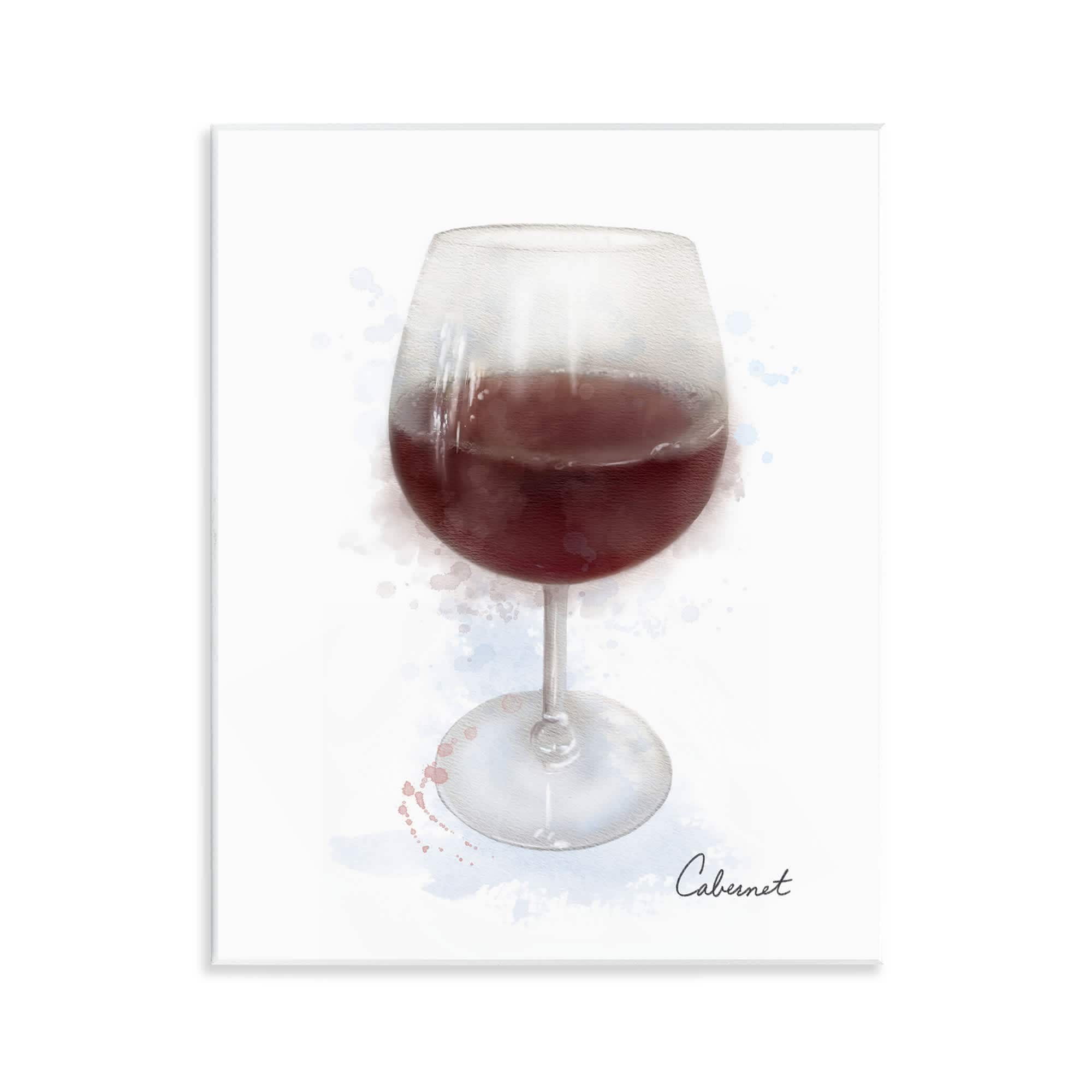 Stupell Industries BS-512-WD-11X14 Modern Cabernet in Glass Wall Plaque Art By Matthew Piotrowicz 11 x 14