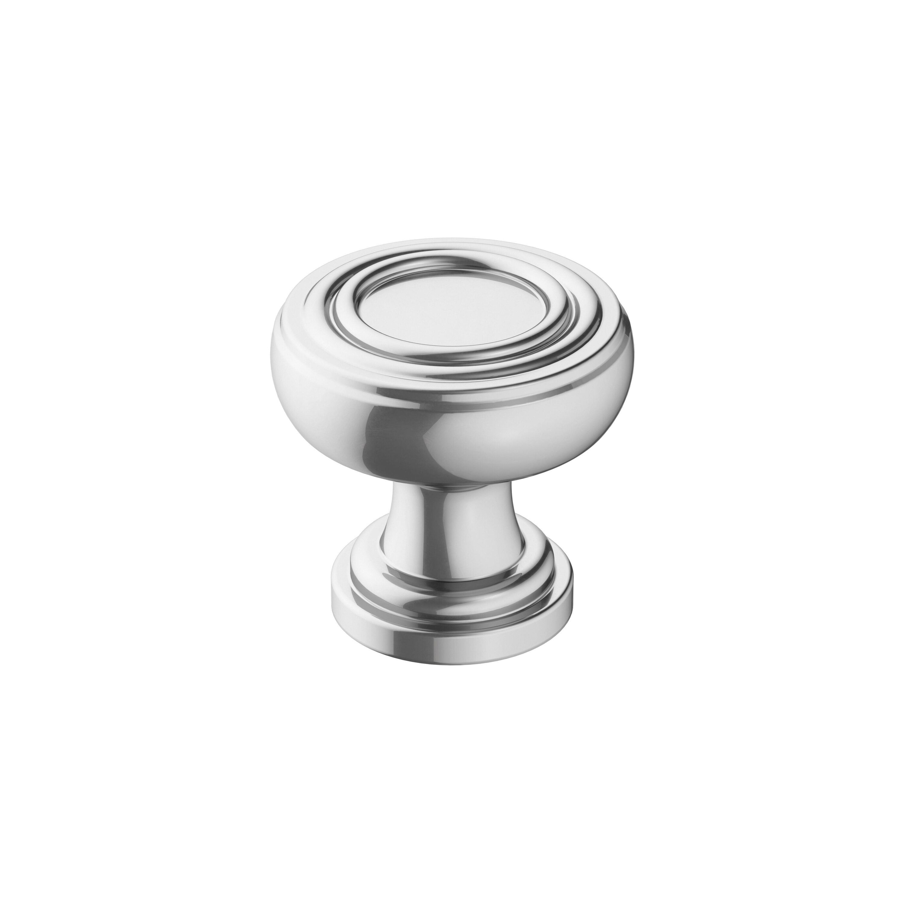 Amerock BP3677426 Ville 1-1/8-in Polished Chrome Round Traditional Cabinet Knob