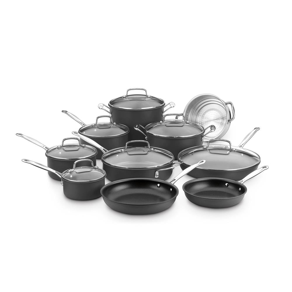 KitchenAid 11 pc Hard Anodized Induction Cookware 14-in Aluminum Cookware  Set with Lid(s) Included