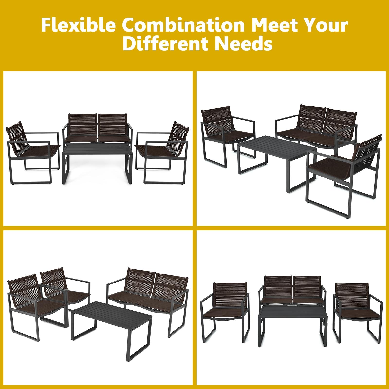 BABOOM BOM-W64412-CO Patio-Conversation-Sets - View #6