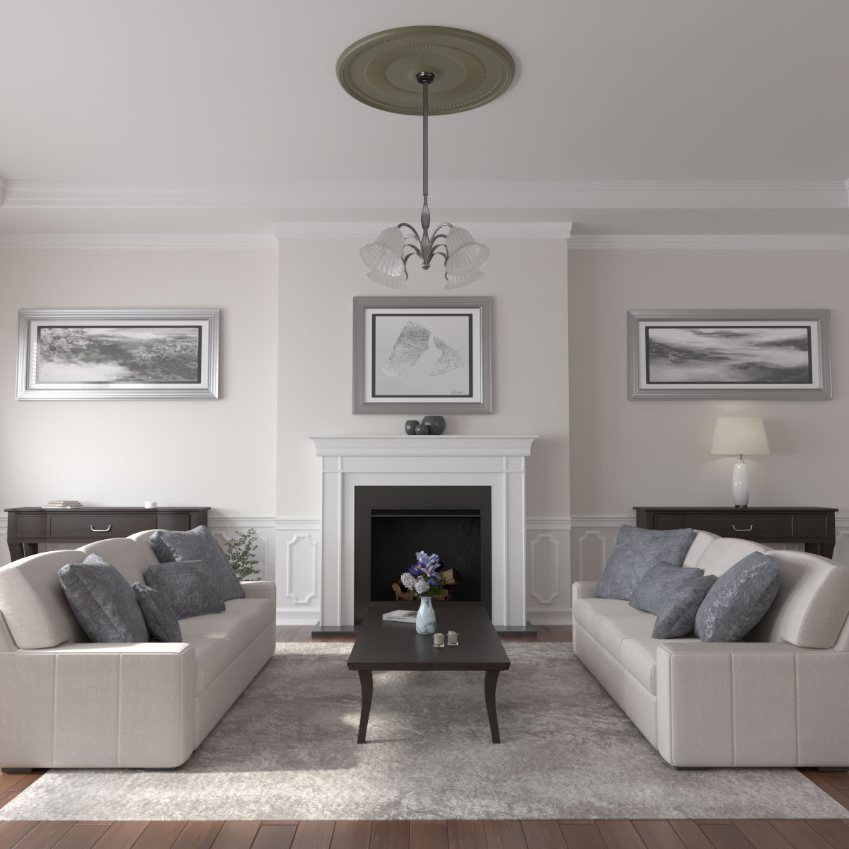 Ekena Millwork CM51NESSF Ceiling-Medallions - View #4
