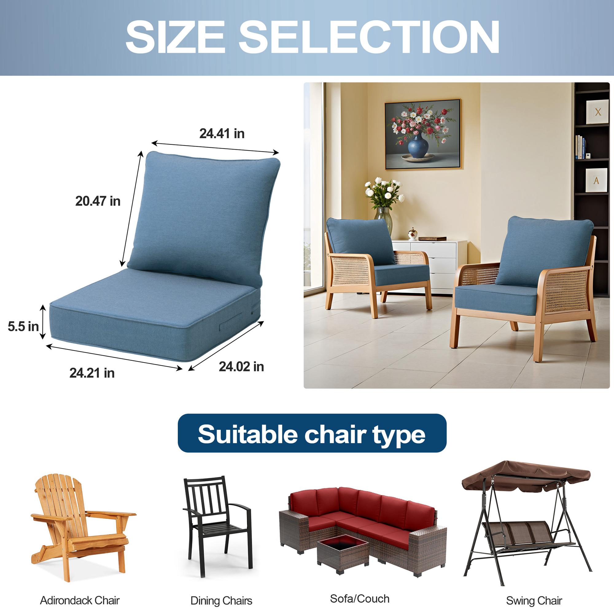 Pellebant ST25-CU112SDM-1 Patio-Furniture-Cushions - View #2