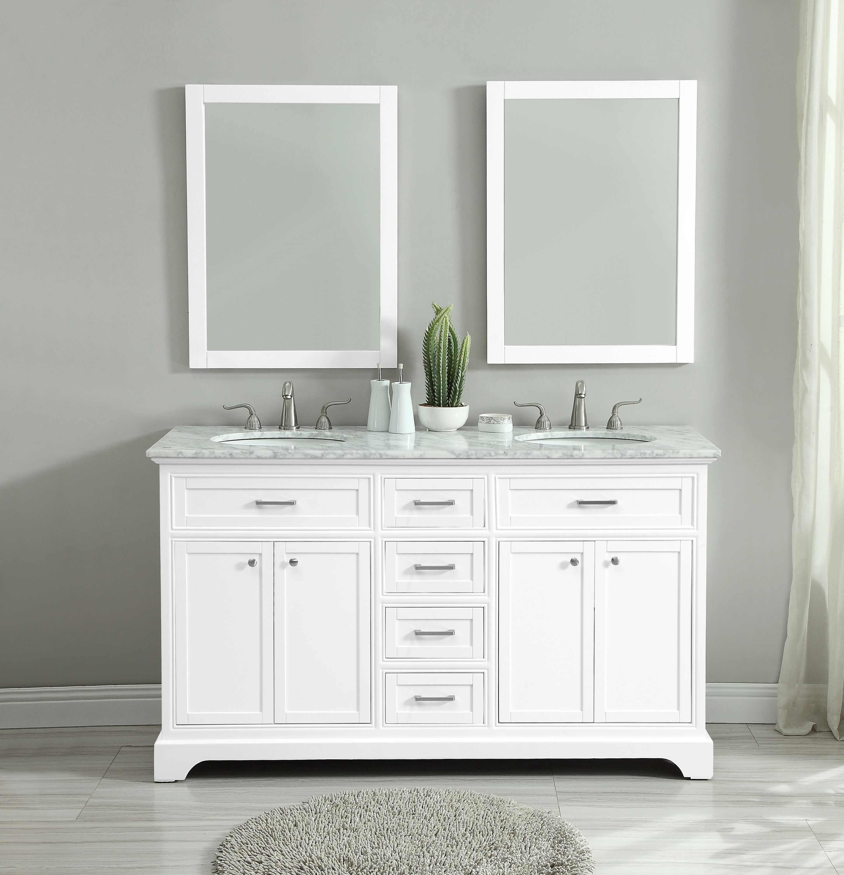 Elegant Decor FI45060DWH Bath-Vanity-Combo - View #10
