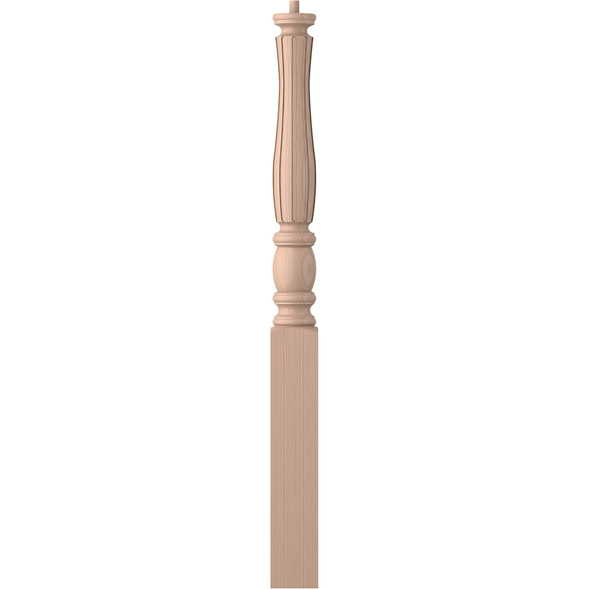 L.J. Smith Stair Systems LJF-3310-M Briarcliffe 3.5-in x 43-in Unfinished Maple Starting Stair Newel Post