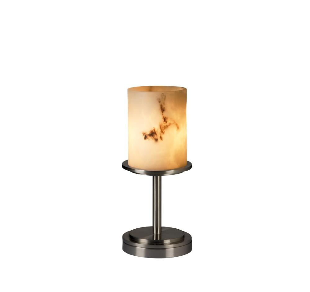 Justice Design Group CLD-8798-10-NCKL Clouds 12-in Brushed Nickel On/Off switch Table Lamp with Resin Shade 12 -Set