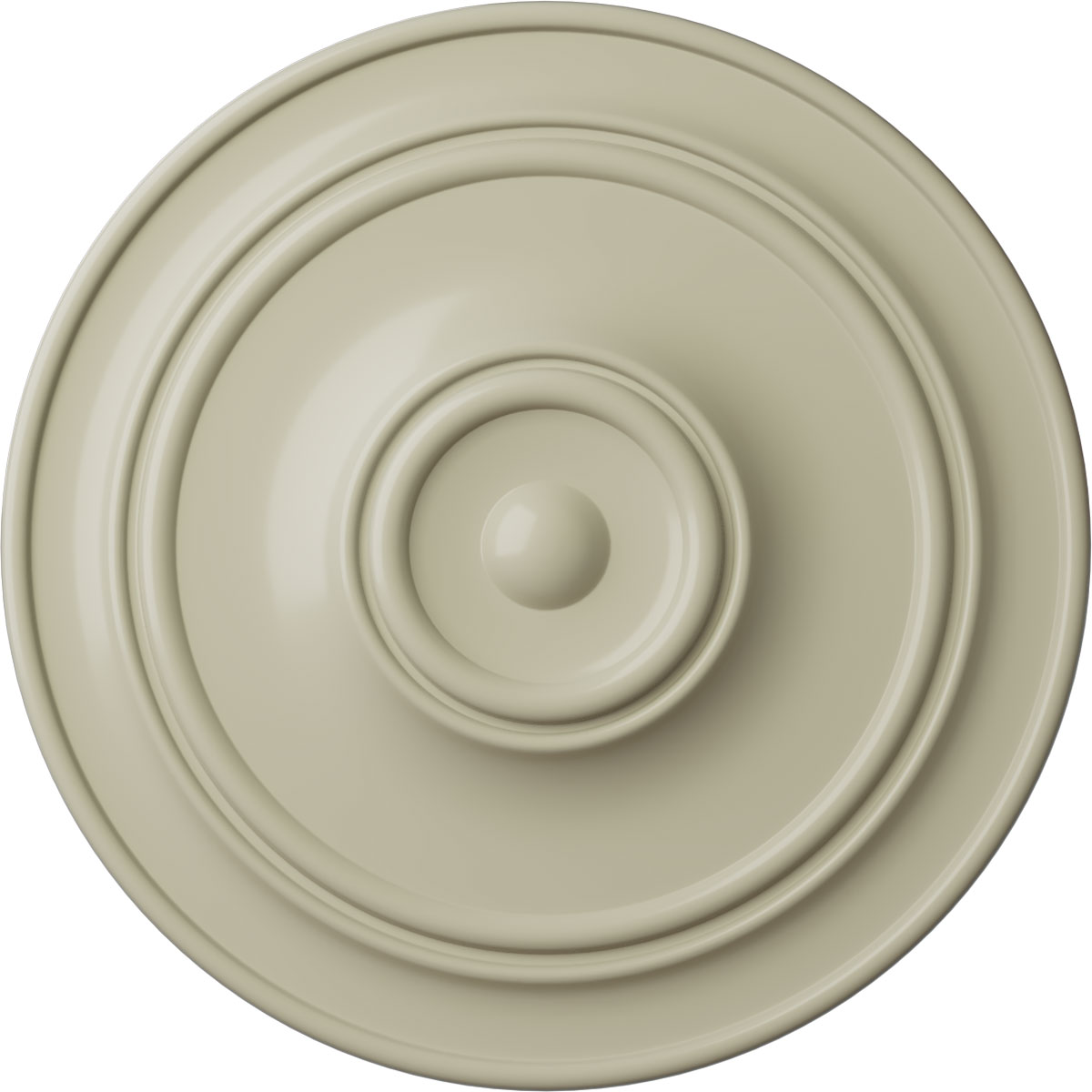 Ekena Millwork CM40CLCYF Small Classic 40.25-in W x 40.25-in L Painted Clear Yellow Polyurethane Whole Ceiling Medallion