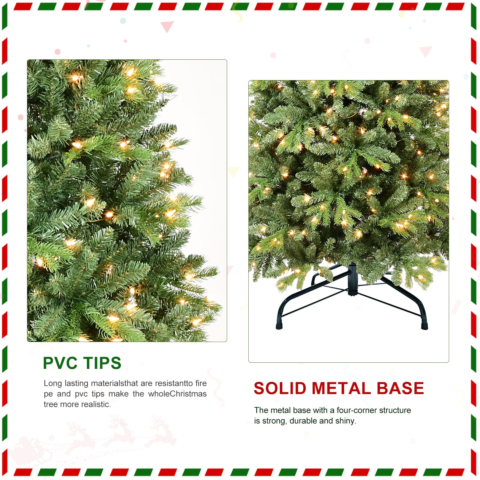 WELLFOR HYG24086US Artificial-Christmas-Trees - View #9
