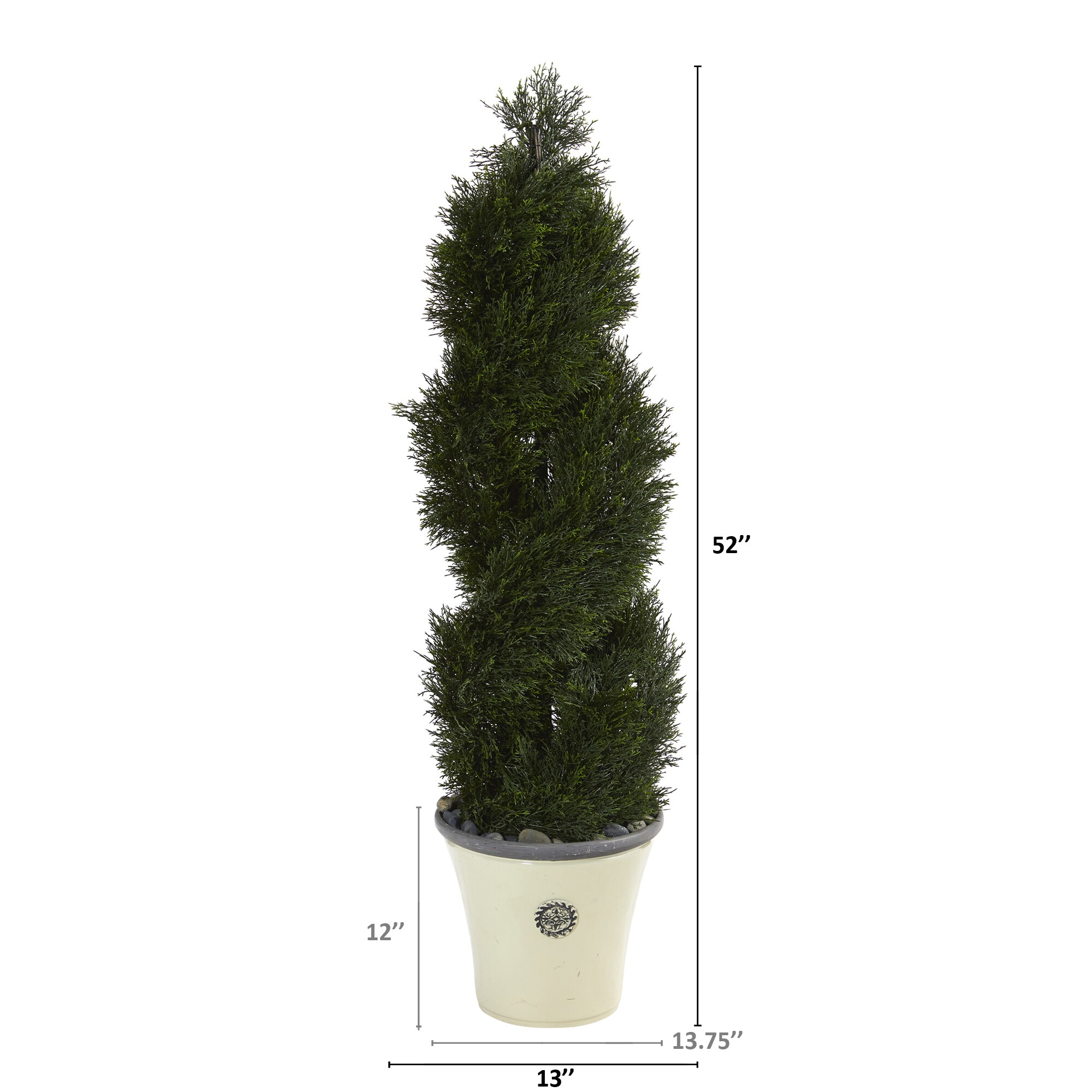 Nearly Natural 52 In Green Indoor Outdoor Silk Artificial Tree At Lowes Com   41873936 