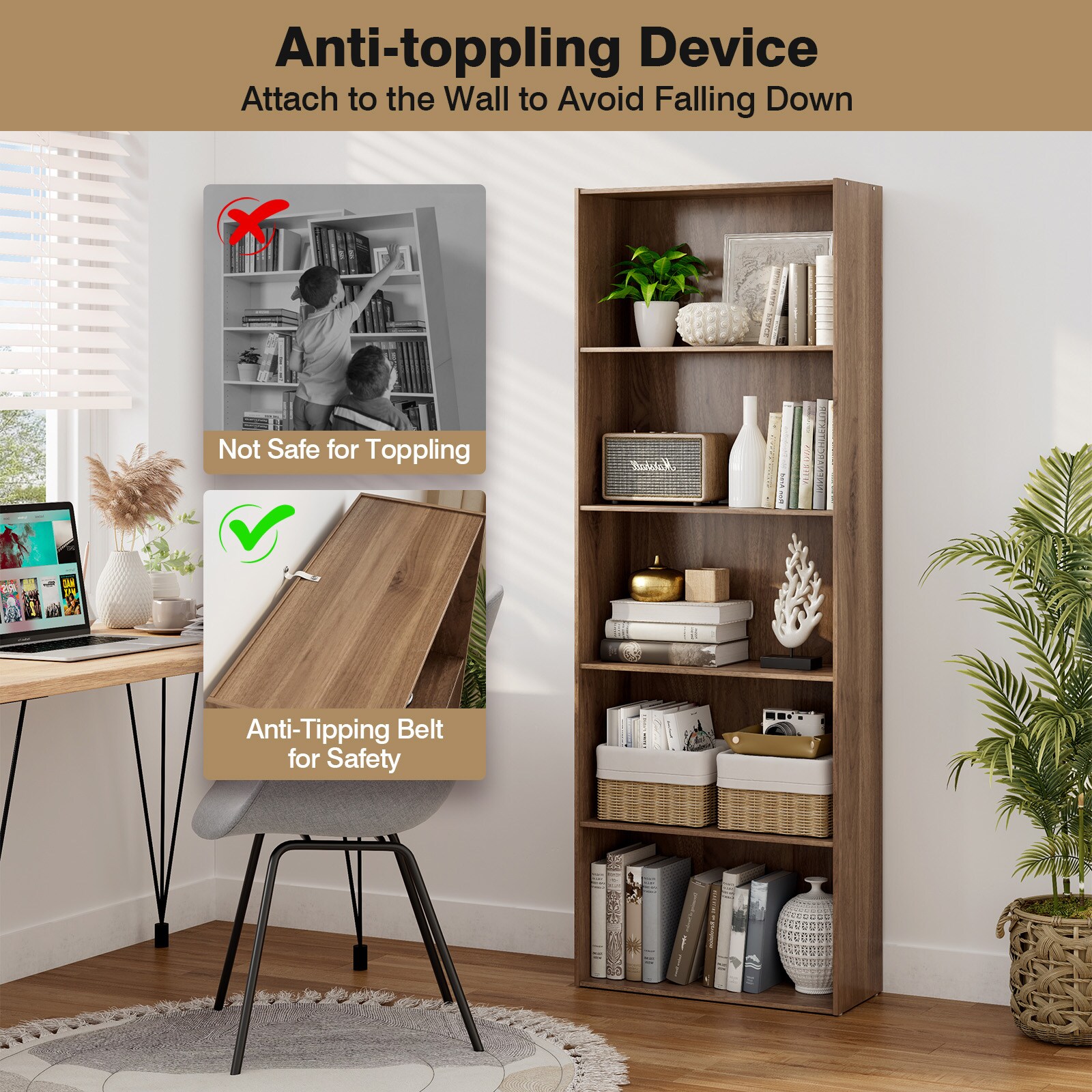 Slickblue D-CO-FC68106WH bookcases - View #6