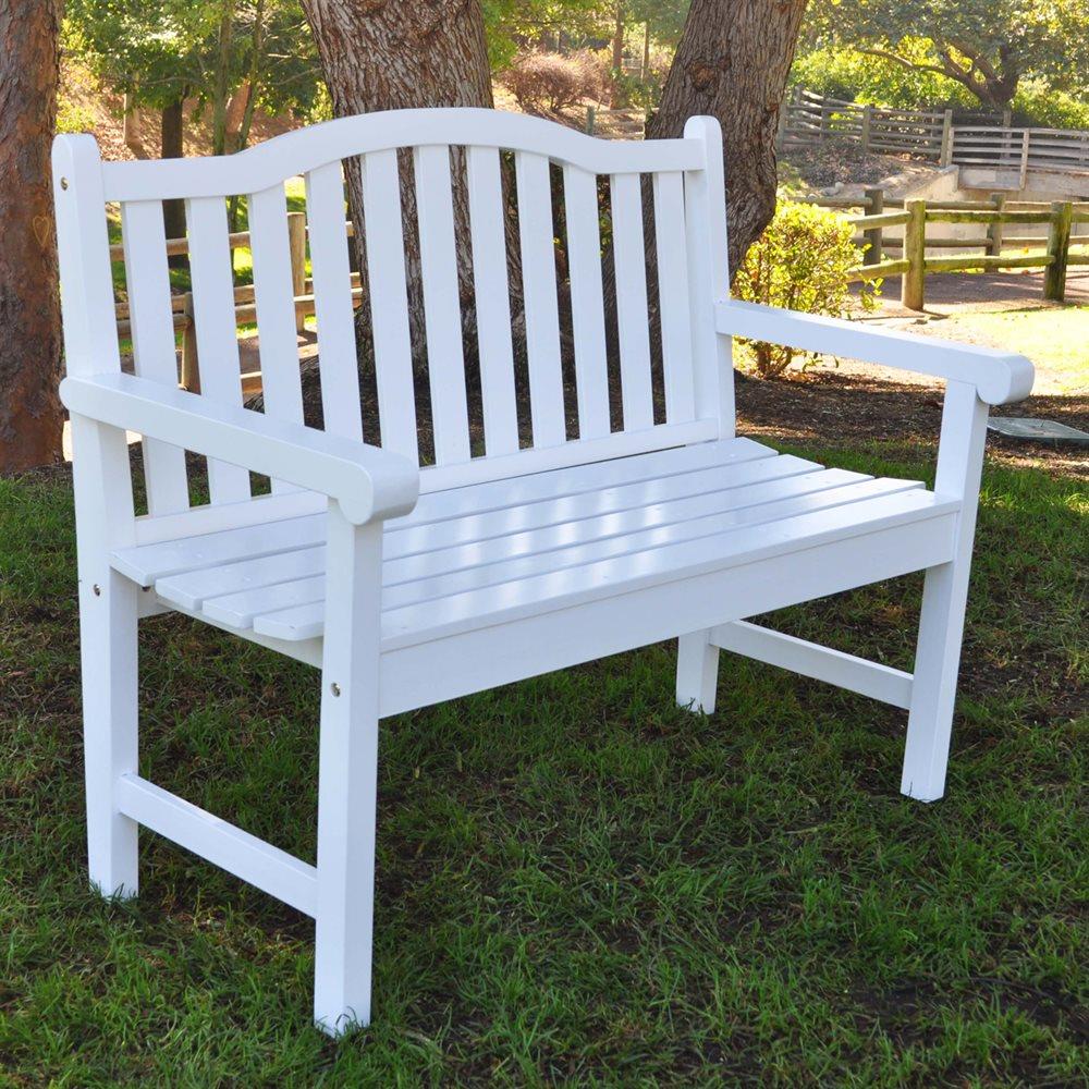 Clothespin 75 Inches Cedar Bench w/ White Iron Spring – Collectioni