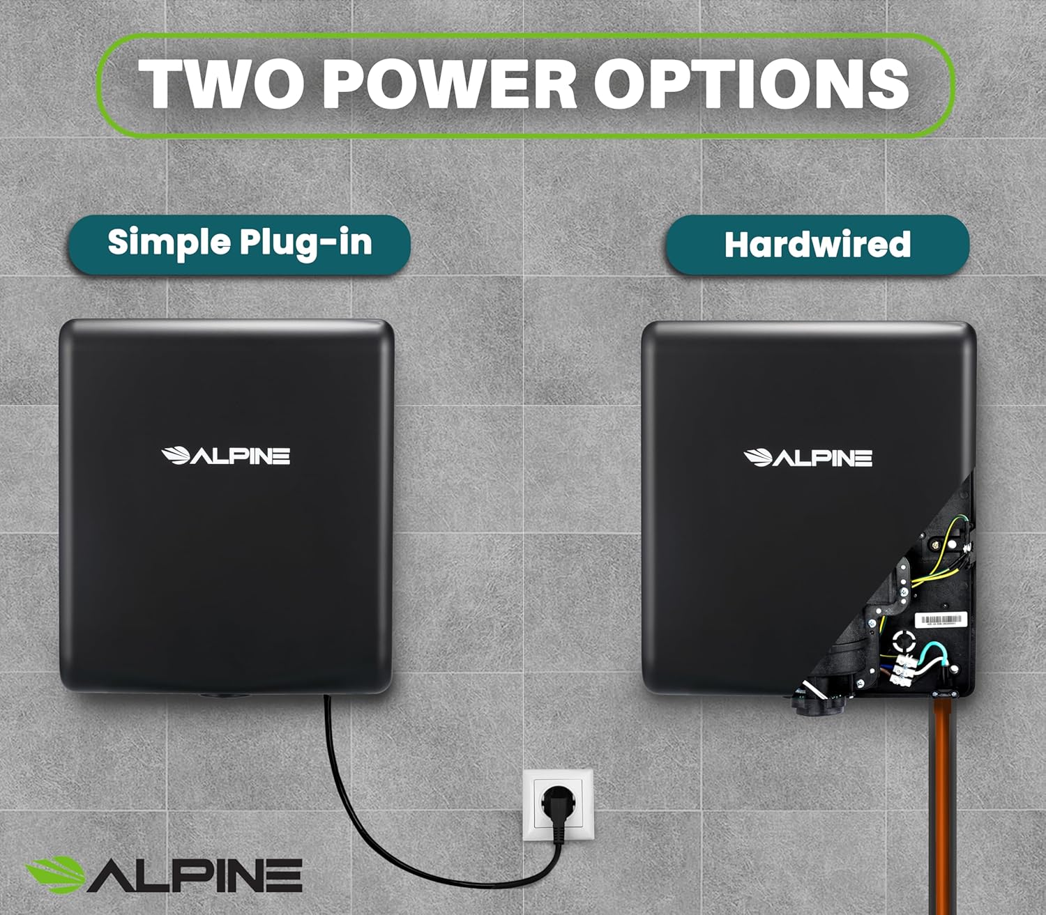 Alpine Industries 405-10-MBLK-MK Commercial-Hand-Dryers - View #6