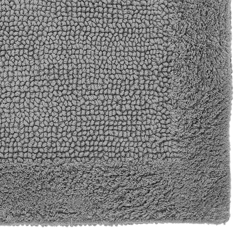 Better Trends 40in x 24in Gray Cotton Bath Rug in the Bathroom Rugs