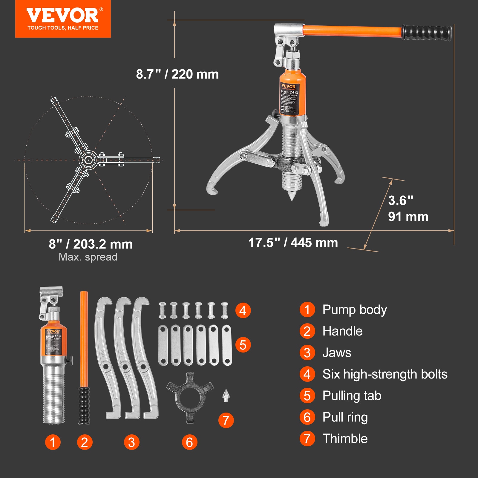 VEVOR YYLM5THKQBBCBS2GQV0 Automotive-Specialty-Tools - View #8
