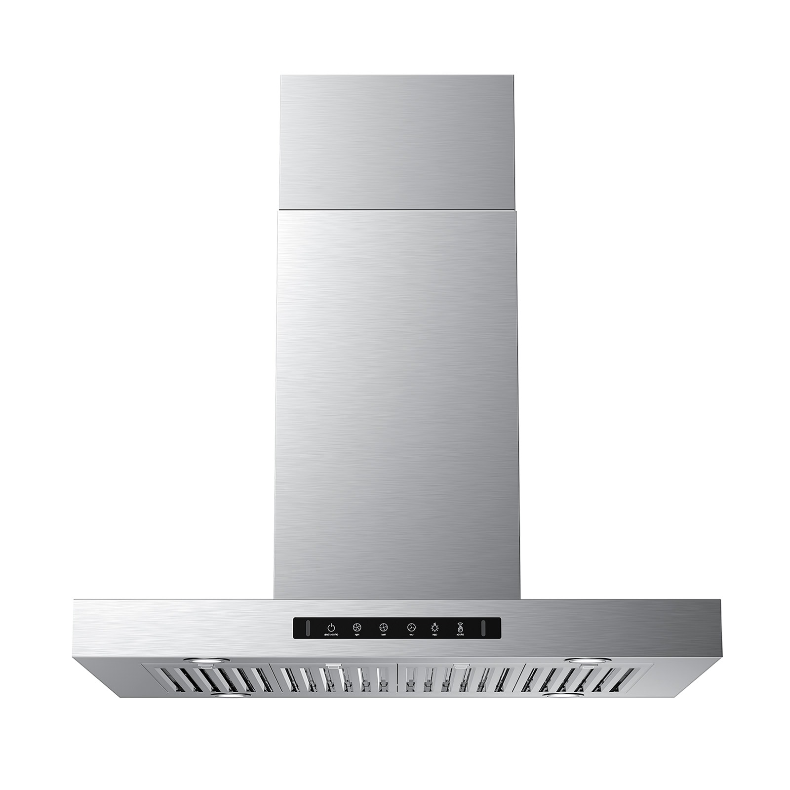 VIKIO S0242 42 inch Ducted 980-CFM Stainless steel Island Range Hood with Charcoal Filter