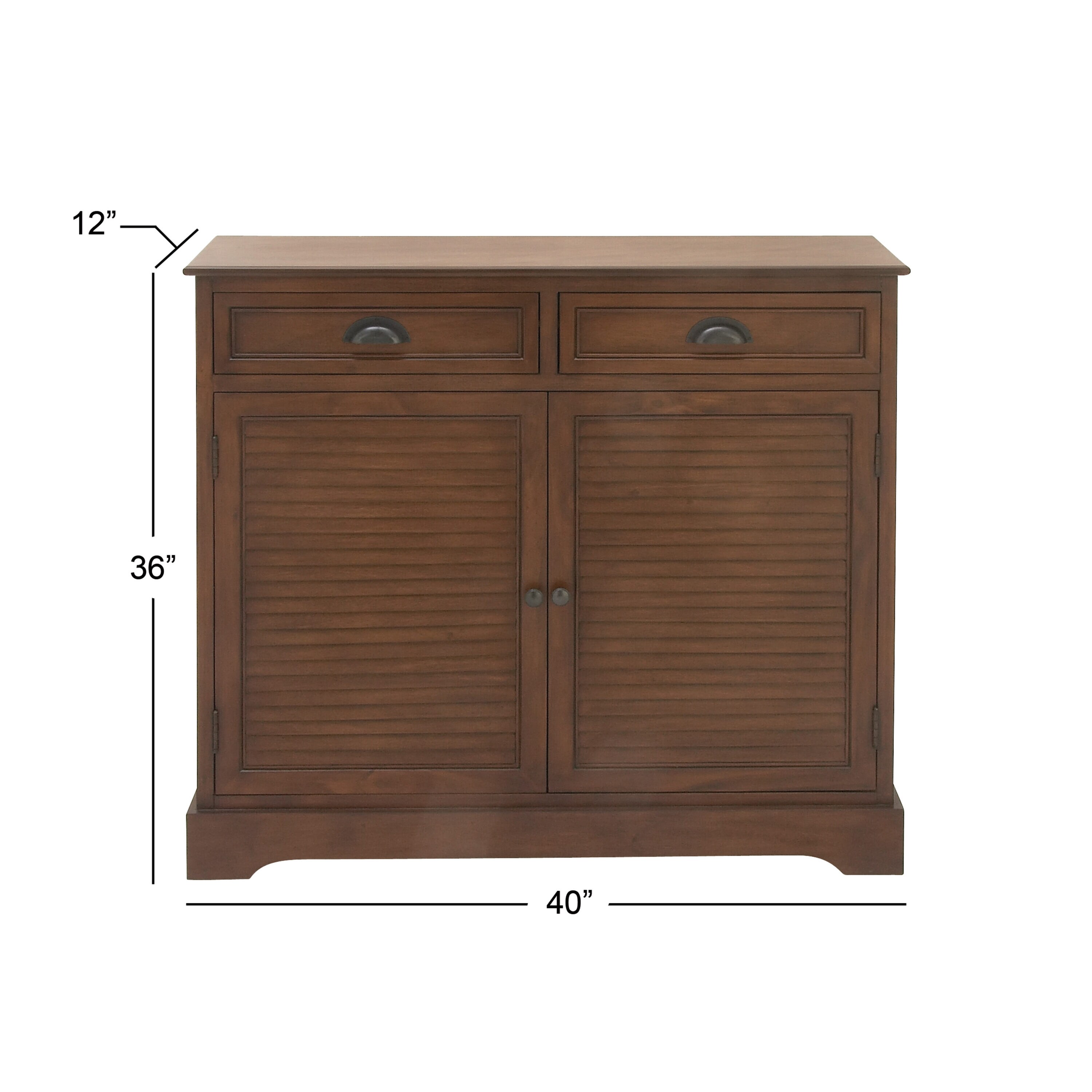 Grayson Lane Brown Pine 2-Drawer Accent Chest in the Chests department ...