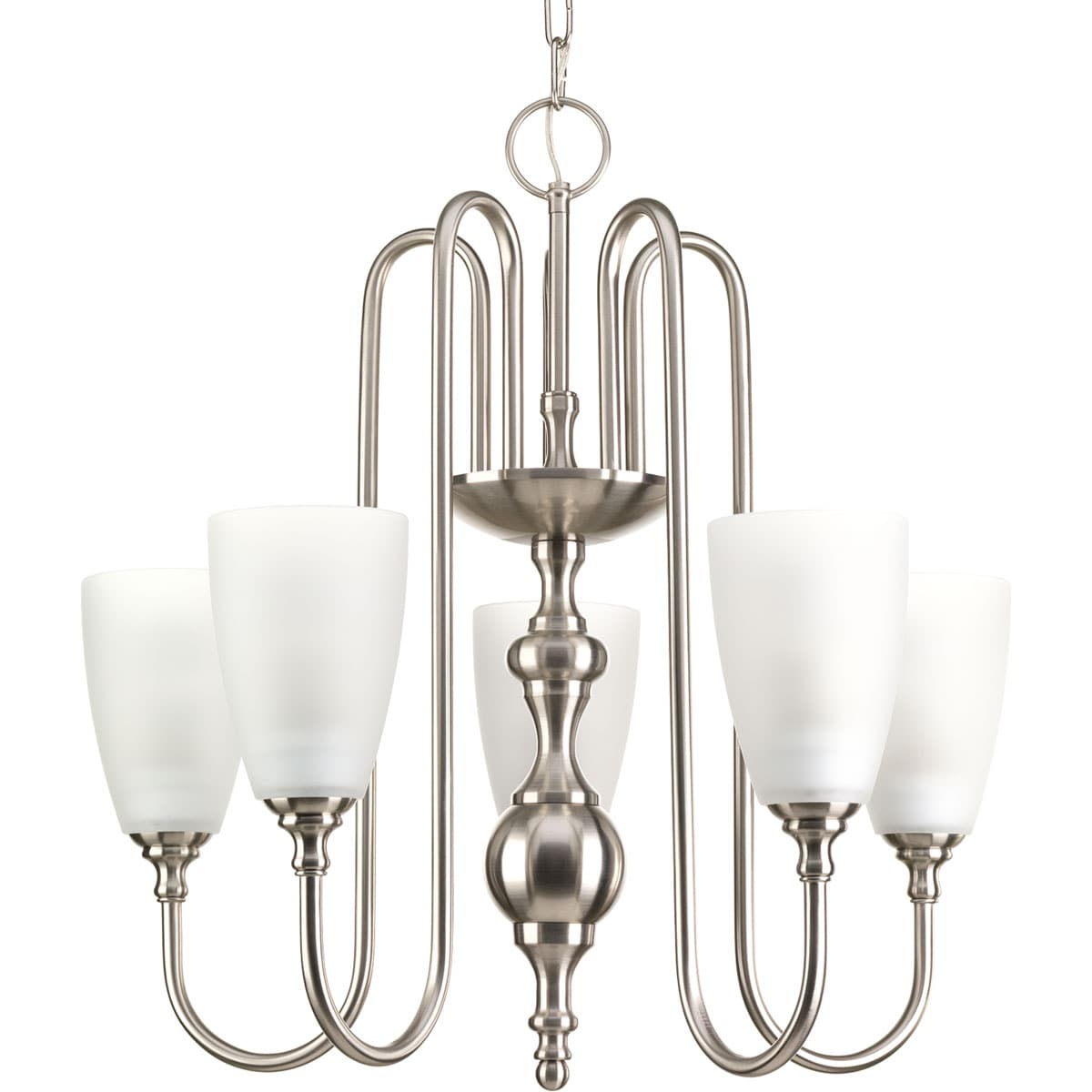 Progress Lighting P4235-09 Revive Brushed Nickel Transitional Chandelier