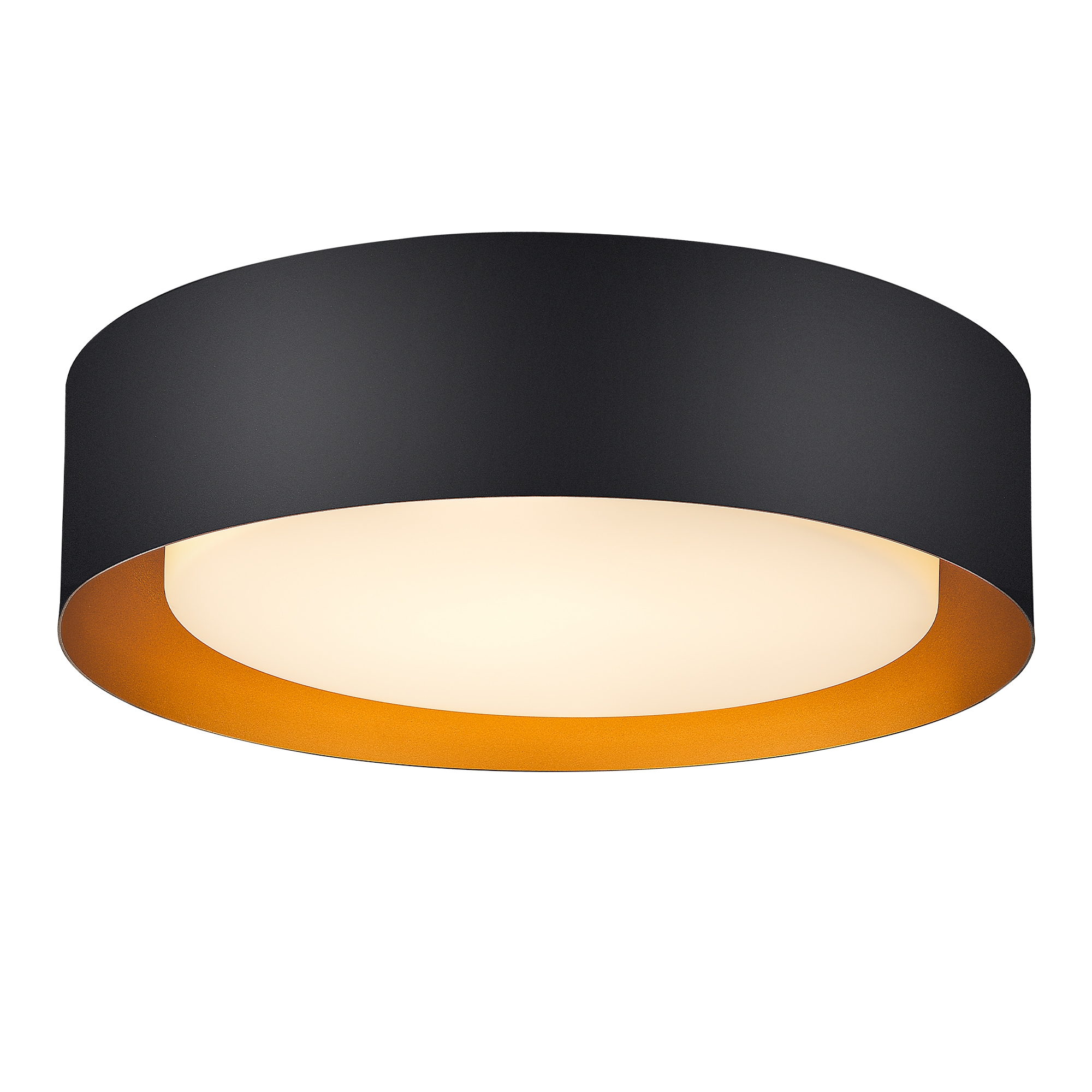 LTMATE LSC-3336M-BK JAZAVA 3 -Light 20-in Matte Black Flush Mount Light