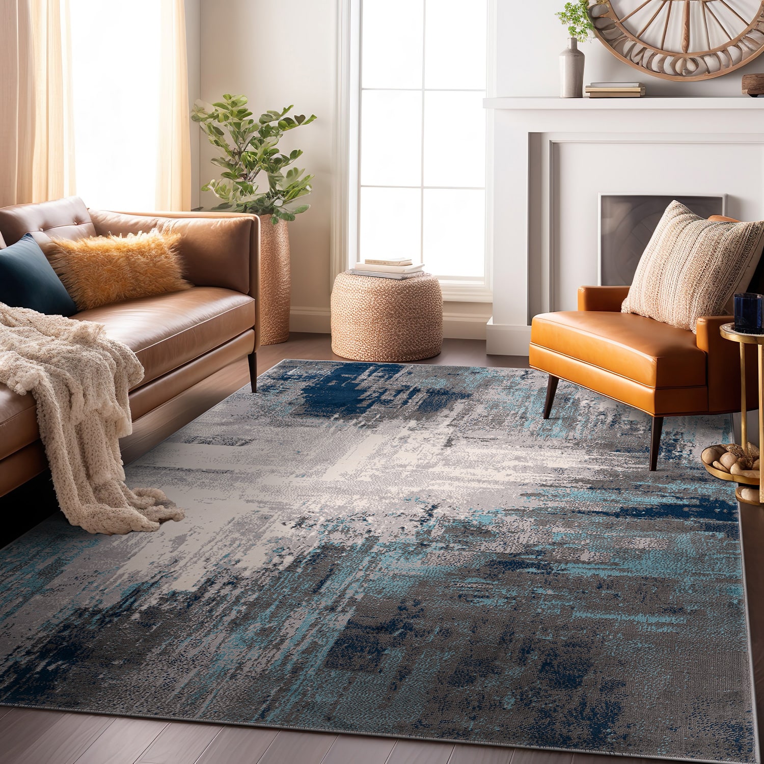 World Rug Gallery 4055BLUE3X5 rugs - View #7