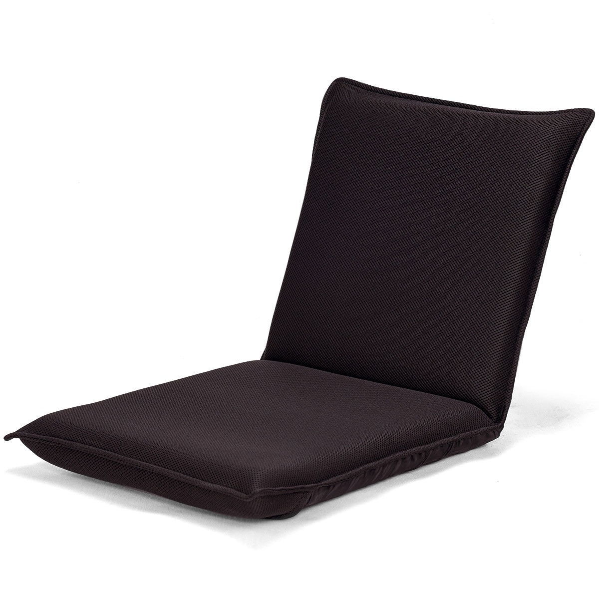 Slickblue 1 Piece Floor Chair Modern Mesh Fabric Adjustable Reclining Back Support Folding Lounge Chair for Relaxing Gaming Seating in Multiple Color Options