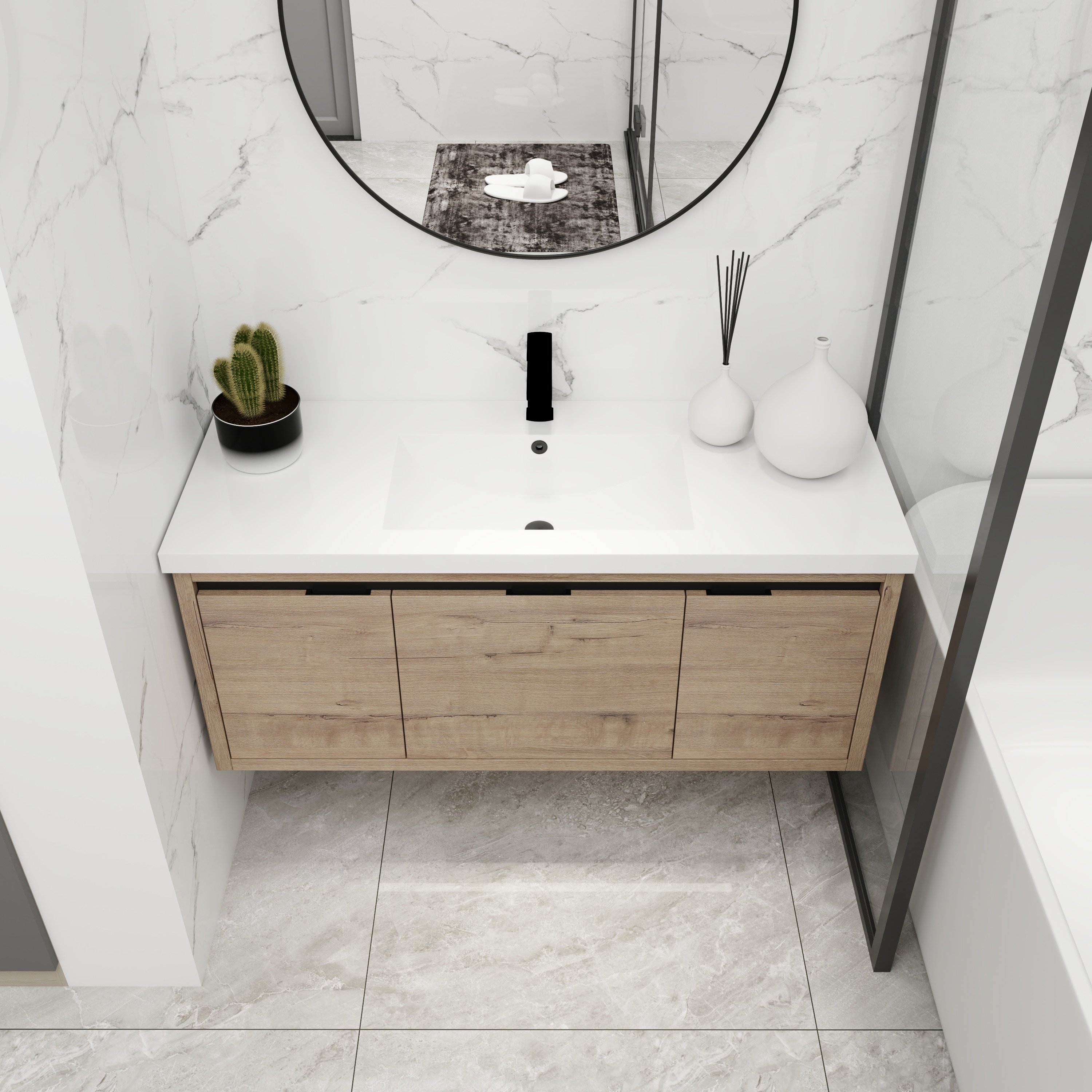 CASAINC CA-GL951420 Bath-Vanity-Combo - View #2