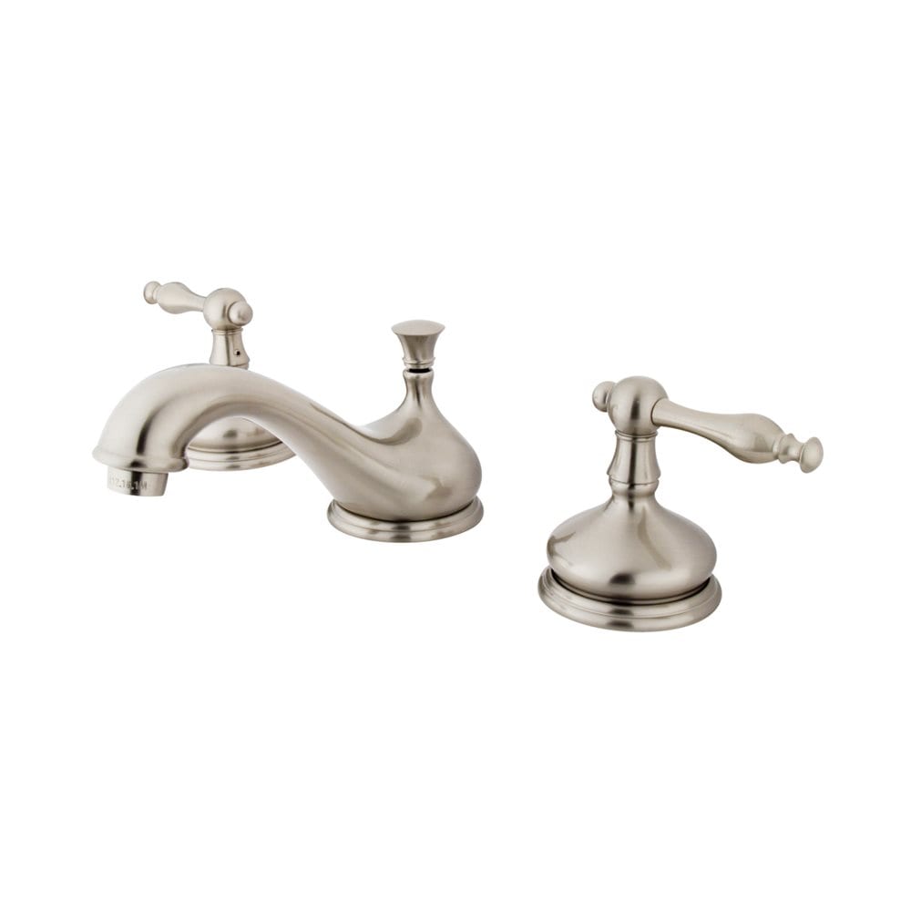 Elements of Design ES1168NL Brushed nickel Widespread 2-handle Low-arc Residential Handle Bathroom Sink Faucet