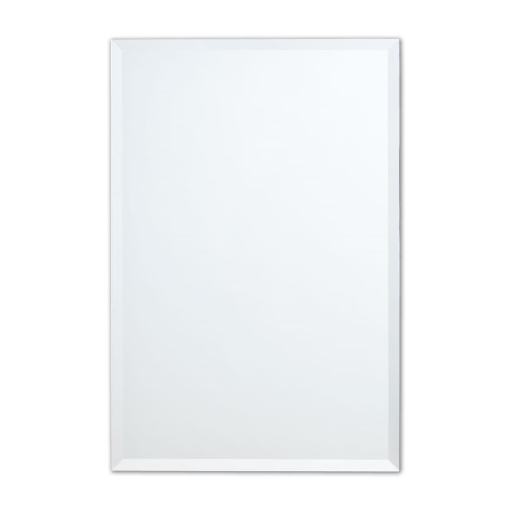 Better Bevel 24-in x 30-in Clear Frameless Bathroom Vanity Mirror