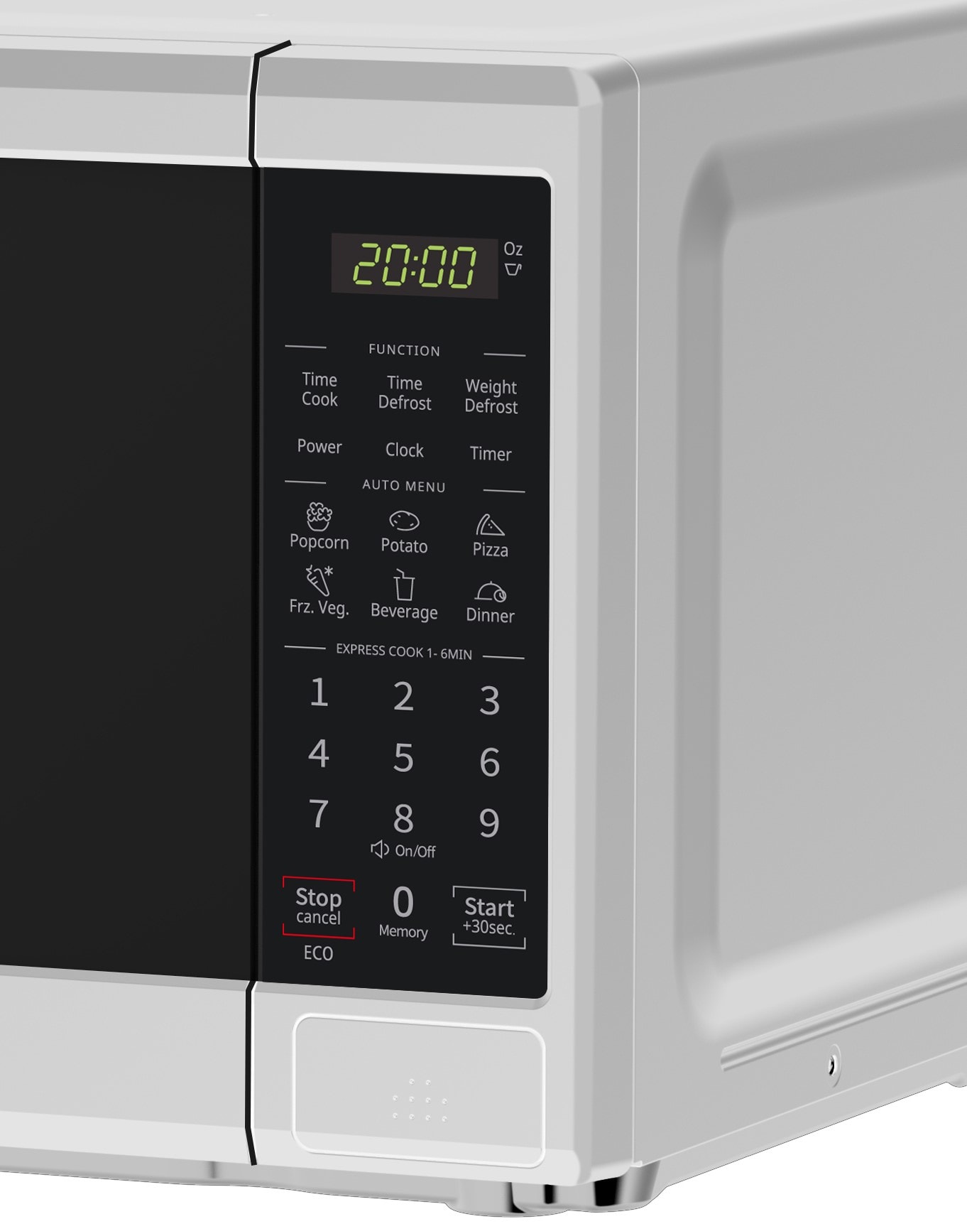 Midea 0.7-cu ft 700-Watt Countertop Microwave (White) in the Countertop  Microwaves department at