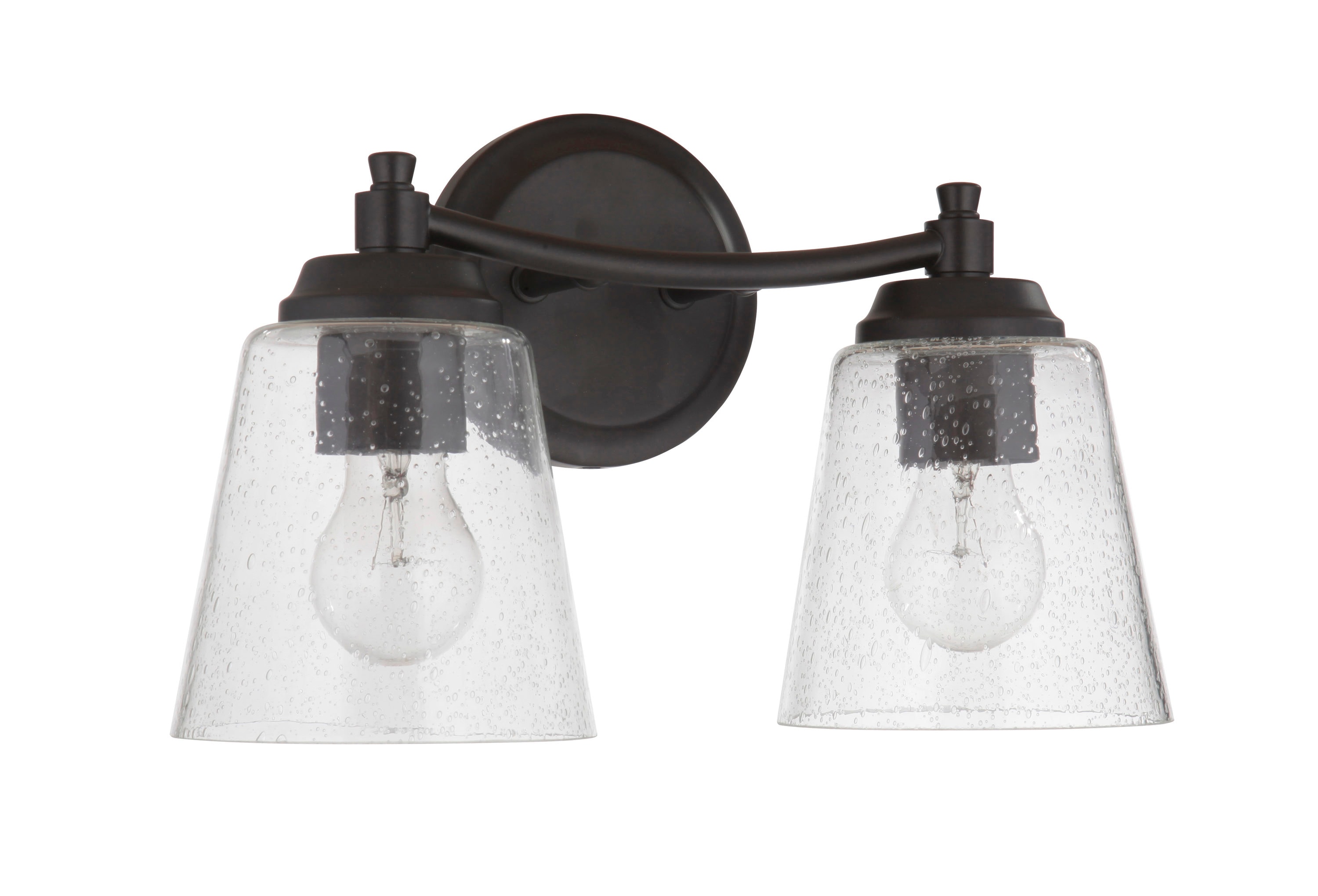 Tyler 14" Black Polished Nickel Wall Light with Clear Glass Shade