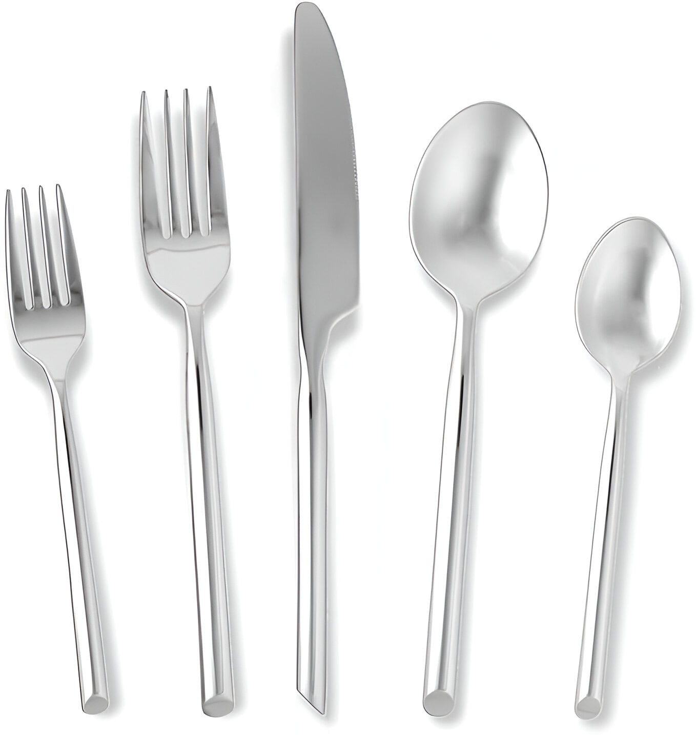 Capri 5 Piece Flatware Set Silver