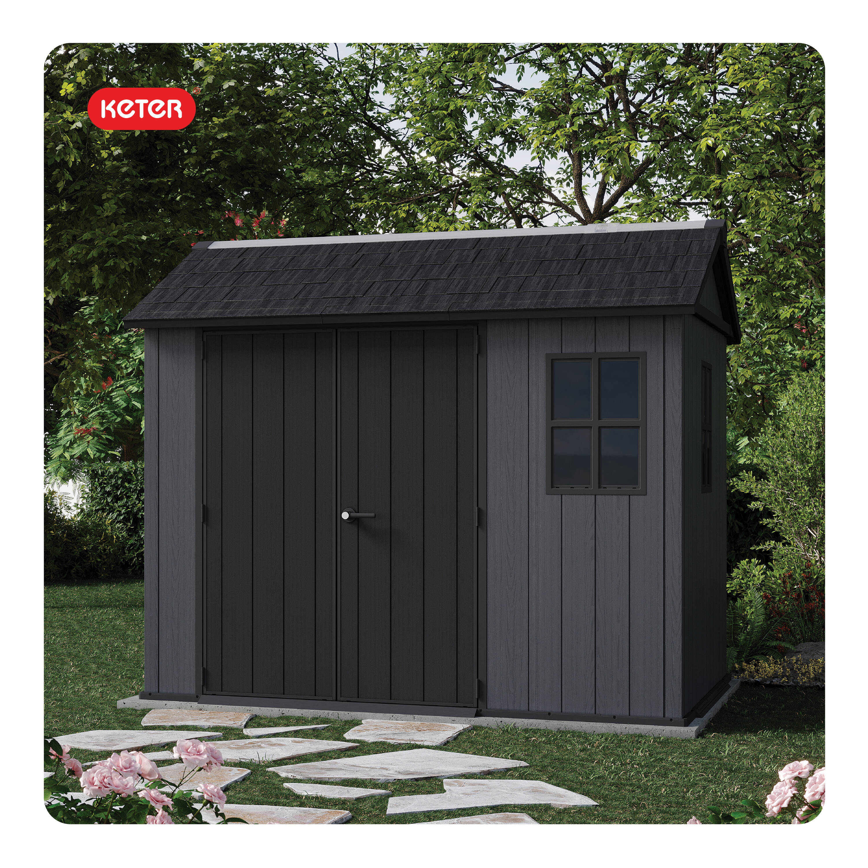 Keter 260208 Vinyl-Resin-Storage-Buildings - View #3