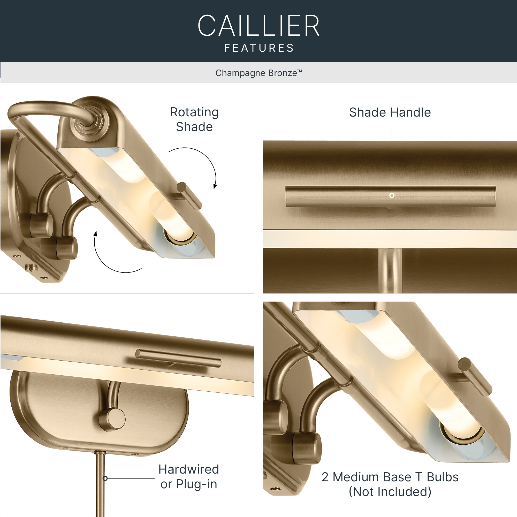 Kichler 52820CPZ Picture-Lighting - View #3