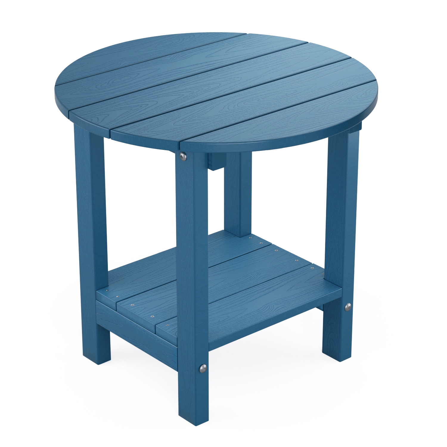 WINSOON FTA1317 Adirondack Patio Side Table Round Outdoor End 18-in W x 18-in L