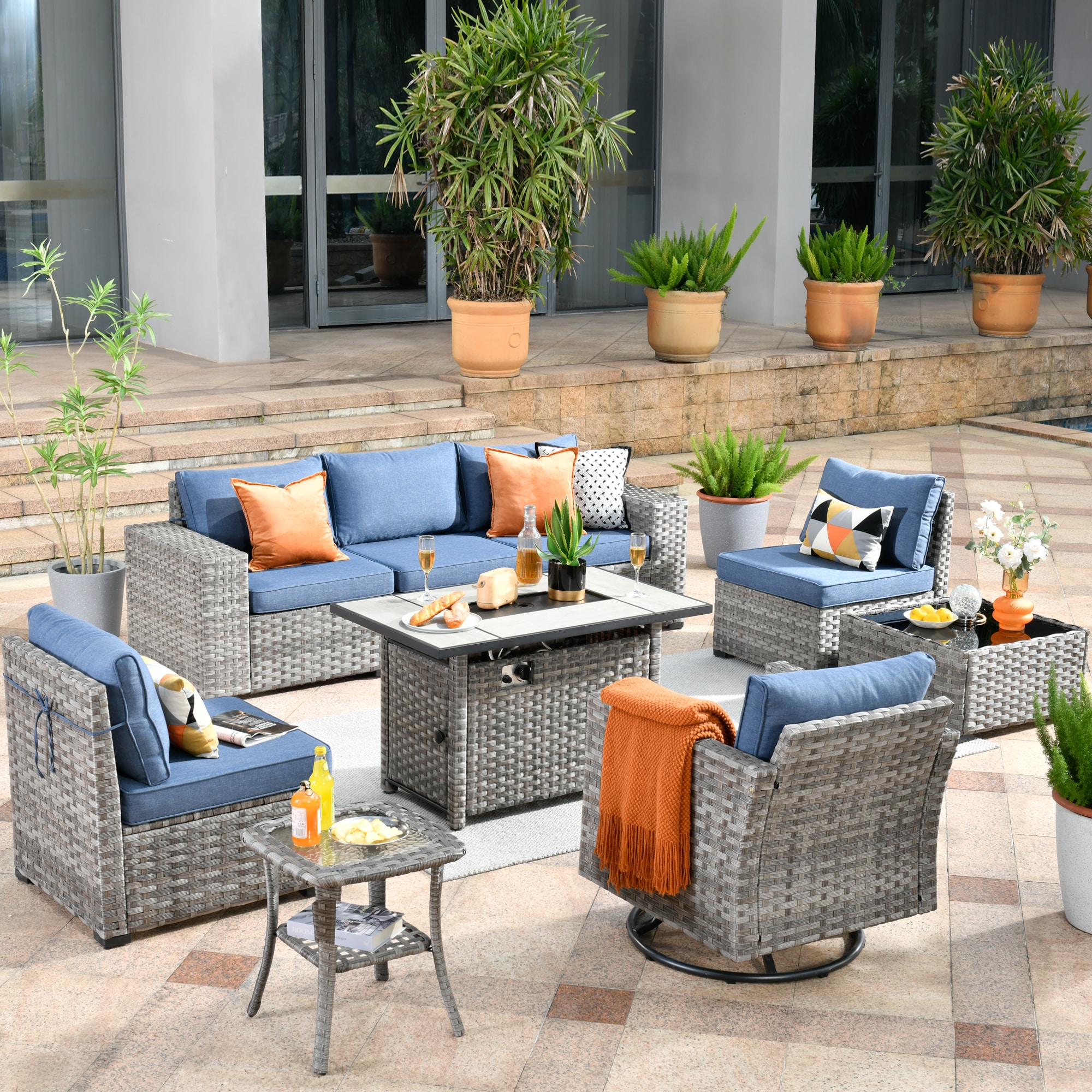 Pouuin SRFPBBR309 Patio-Conversation-Sets - View #9