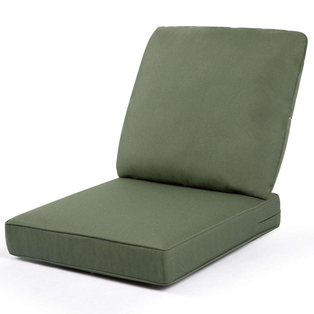 Zeus & Ruta PACUSH-05 Patio Furniture Cushions 24-in x 24-in 2 -Piece Green Patio chair cushion