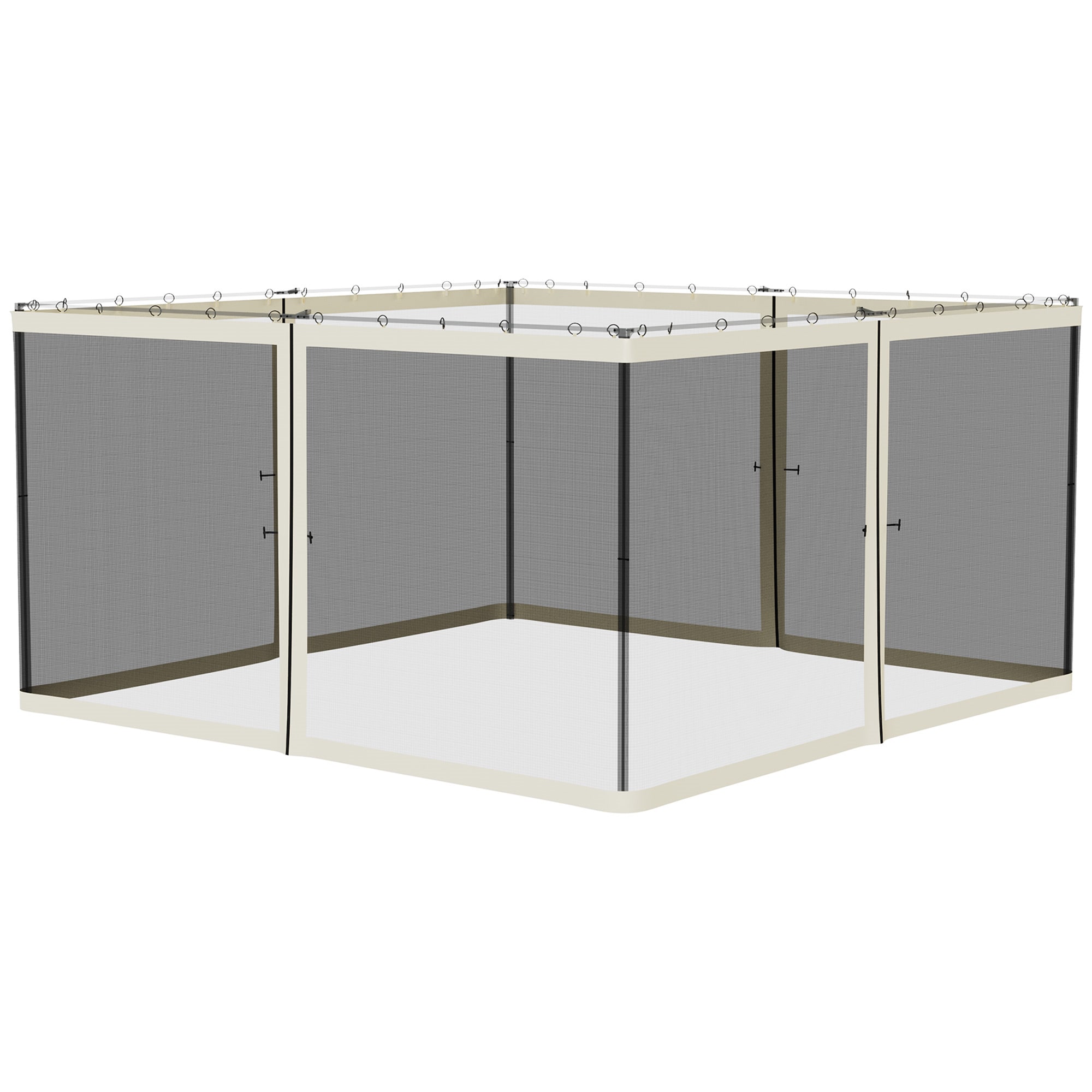 BABOOM BOM-5P174244-OR Replacement Mesh Sidewall White Canopy insect net
