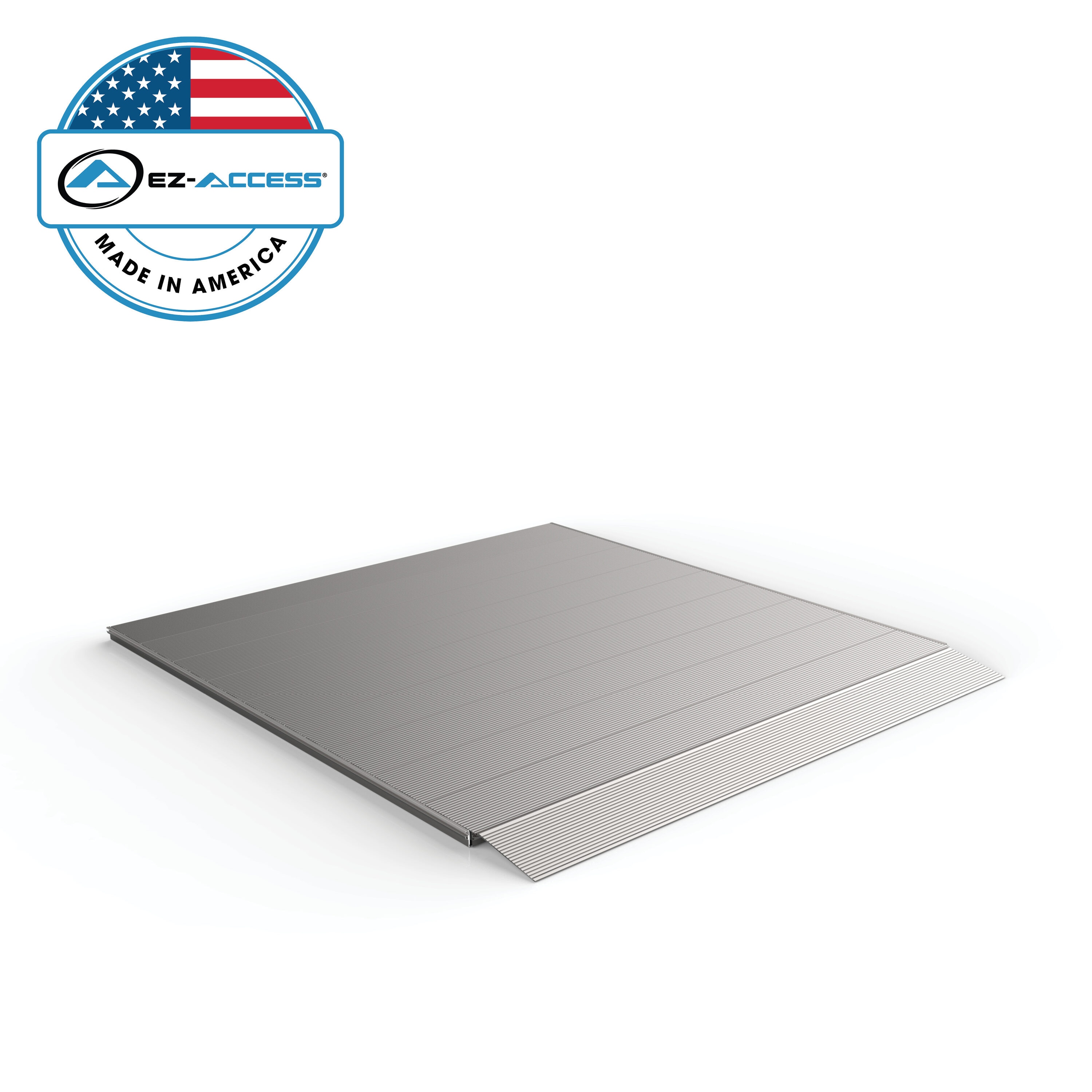 EZ-ACCESS P3G SLPS55 59.5-Inches L x 54.375-Inches W Aluminum Wheelchair Ramp Straight landing