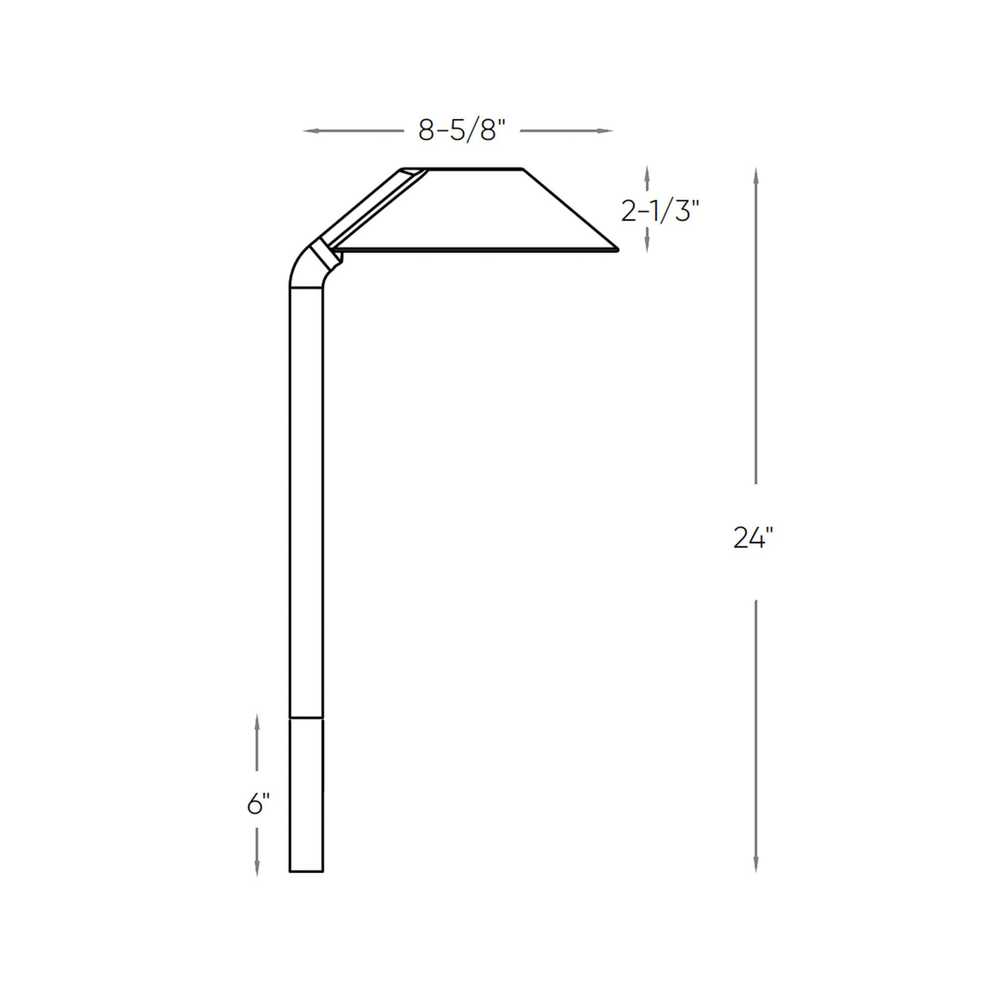 DALS Lighting DCP-CPL24-BK Path-Lights - View #4