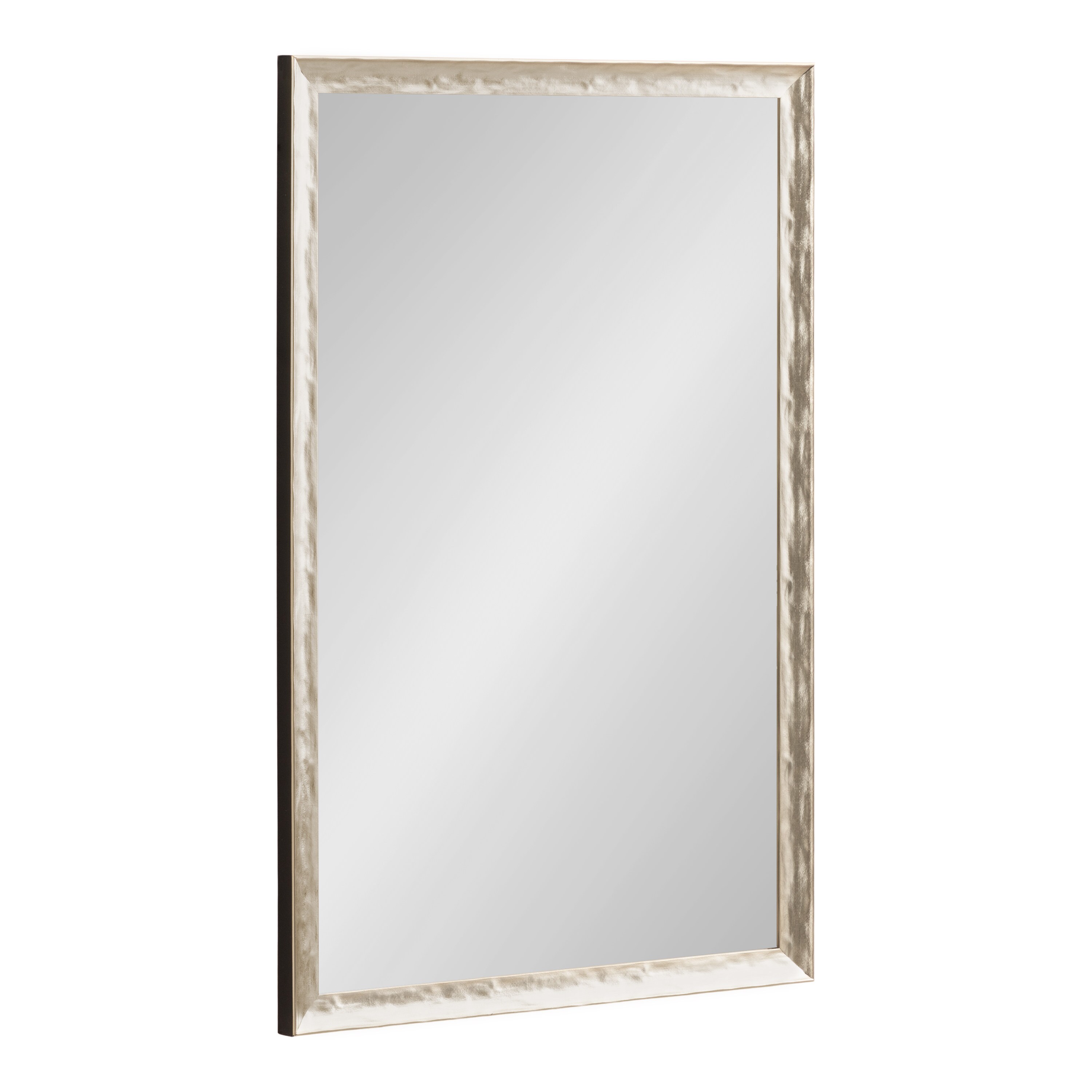 Kate and Laurel - 20.00-in W x 30.00-in H Rectangle Silver Framed Framed Wall Mirror