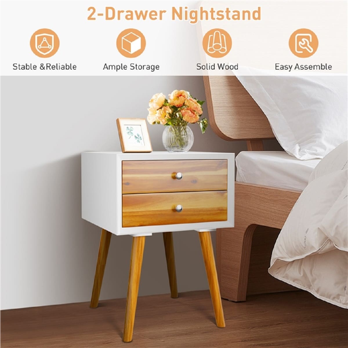 WELLFOR HW-HLY-63800BK nightstands - View #7