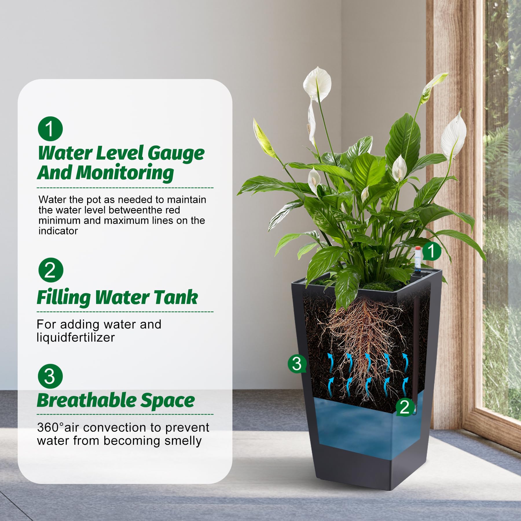 Garvee LYU01PHO-11GDTMXI Planter-Window-Box - View #4