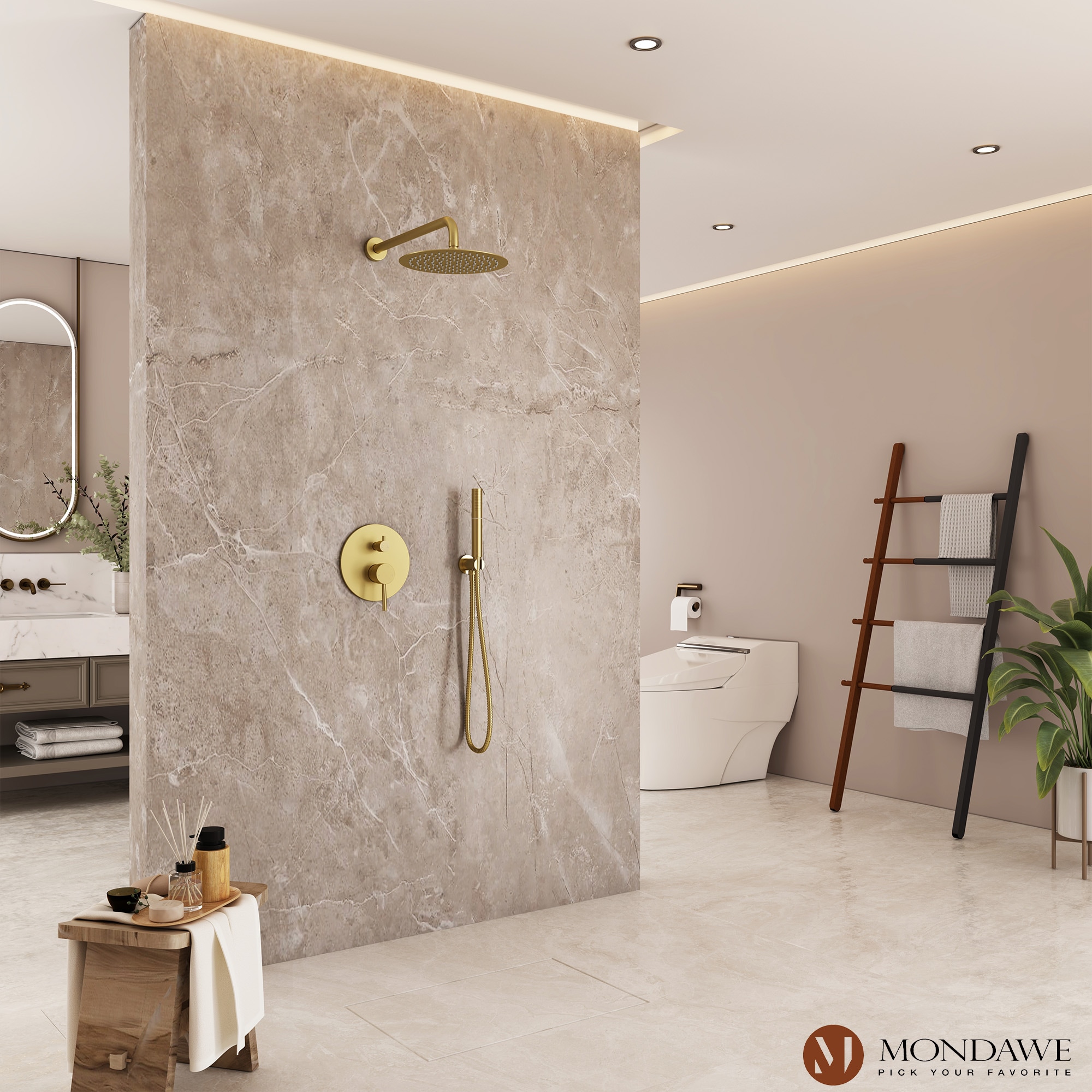 Mondawe MO-DT60831BG Showerhead-Bar-Panels - View #3