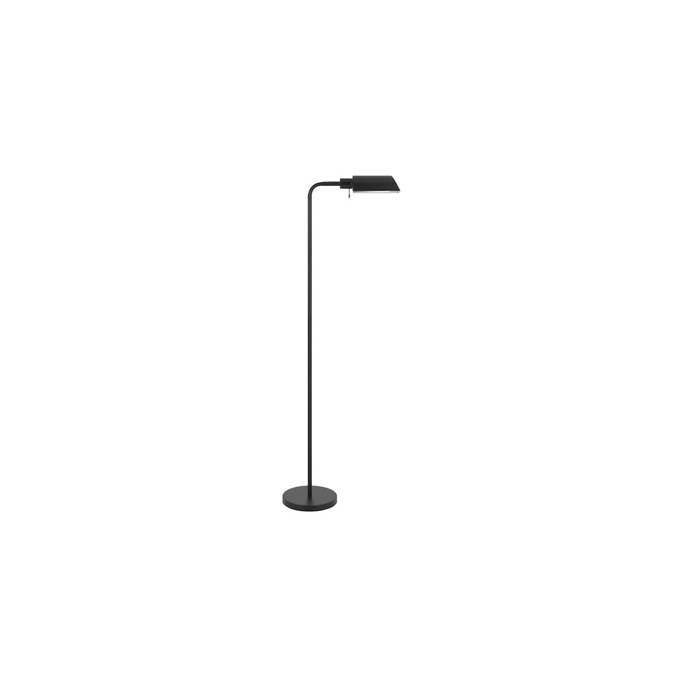 Cal Lighting 60 Watt Accorto Metal Pharmacy Floor Lamp in Black