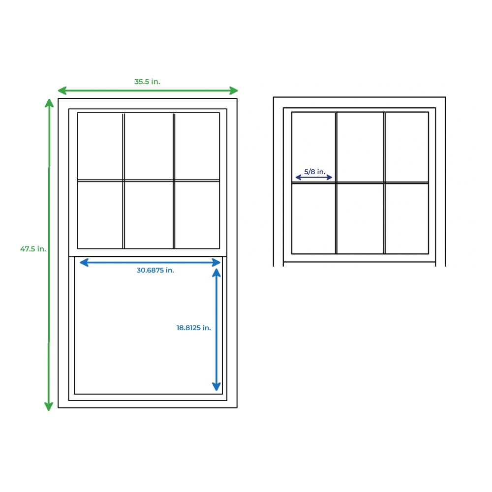 RELIABILT 719801225726150SH Single-Hung-Windows - View #9