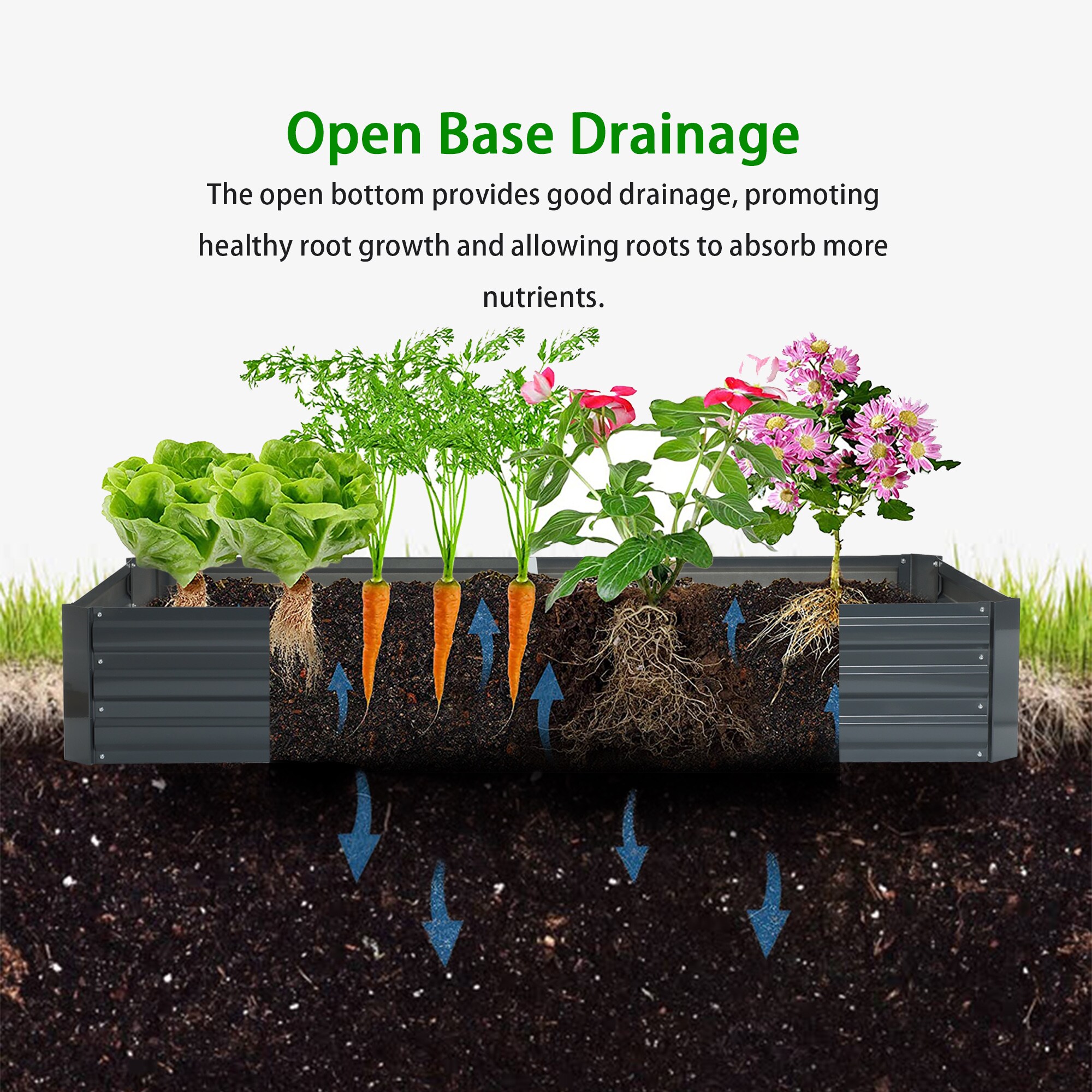 LuxenHome WHPL913-GY Planter-Window-Box - View #8
