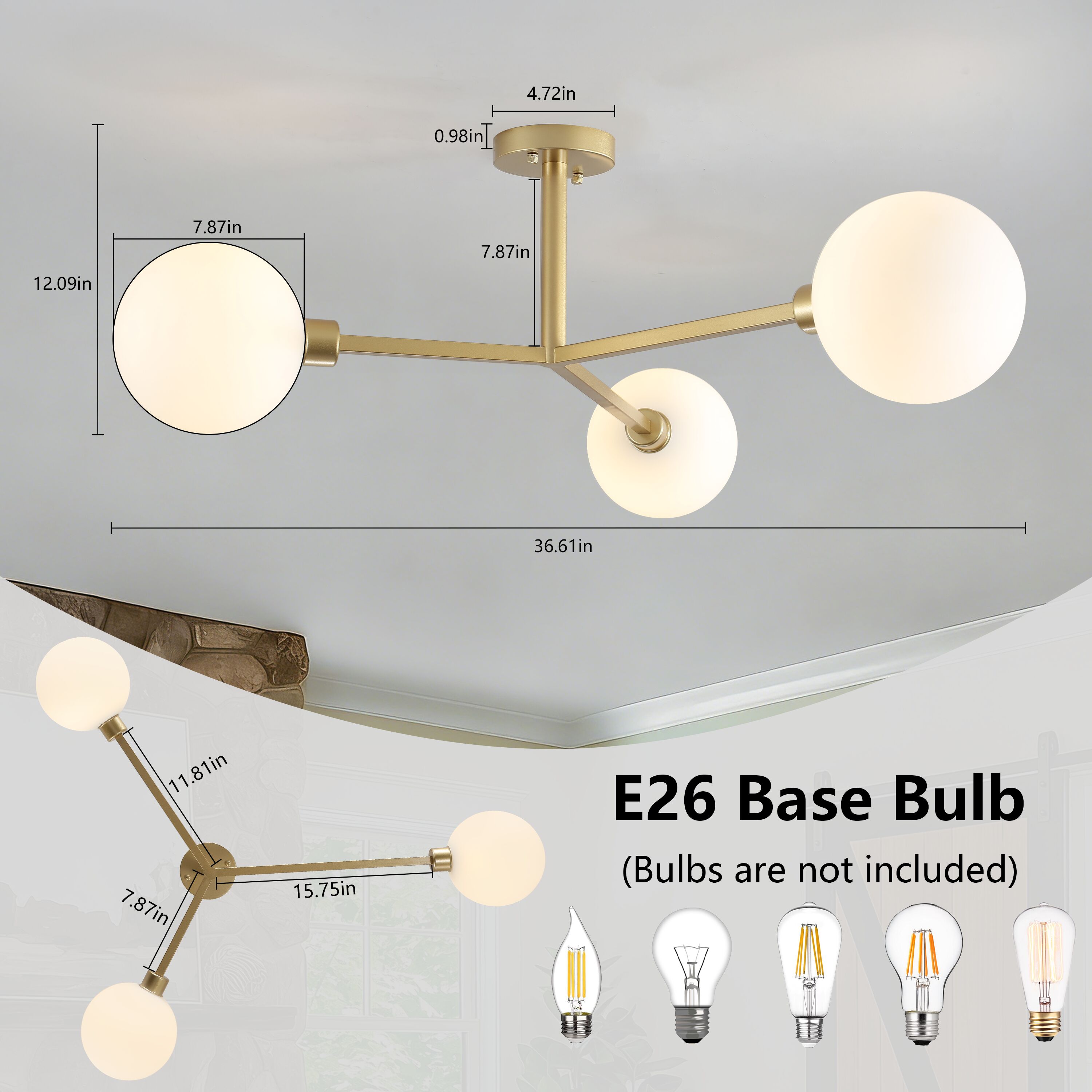 GZJunYo G-172-G flushmounts - View #4