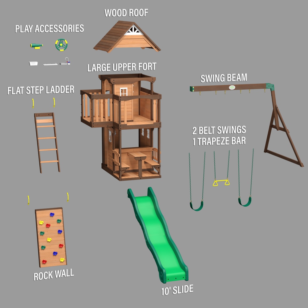 Backyard Discovery 1701014COM Wood-Playset-Kits - View #11
