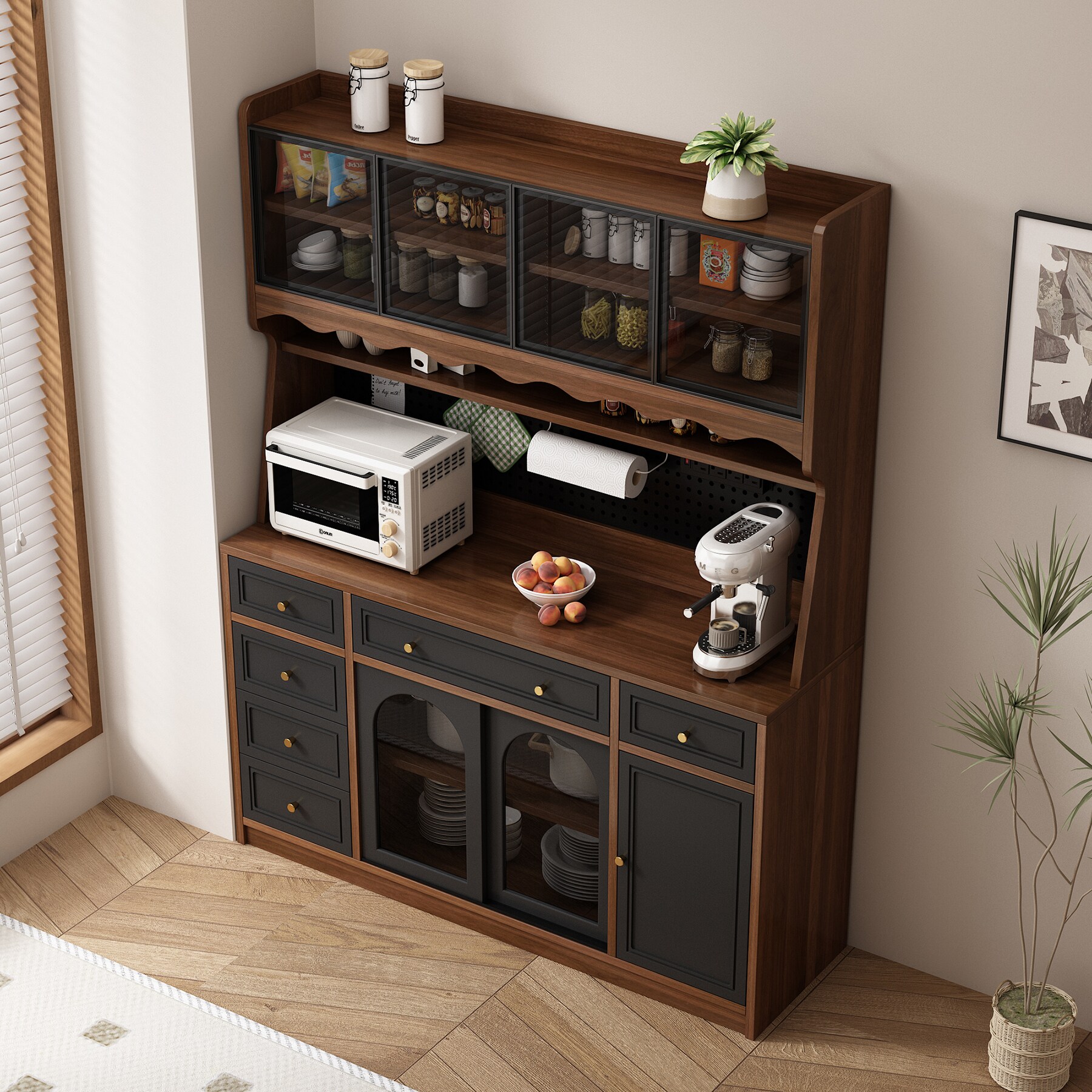 SINOFURN SYA020317BK Dining-Kitchen-Storarge - View #2