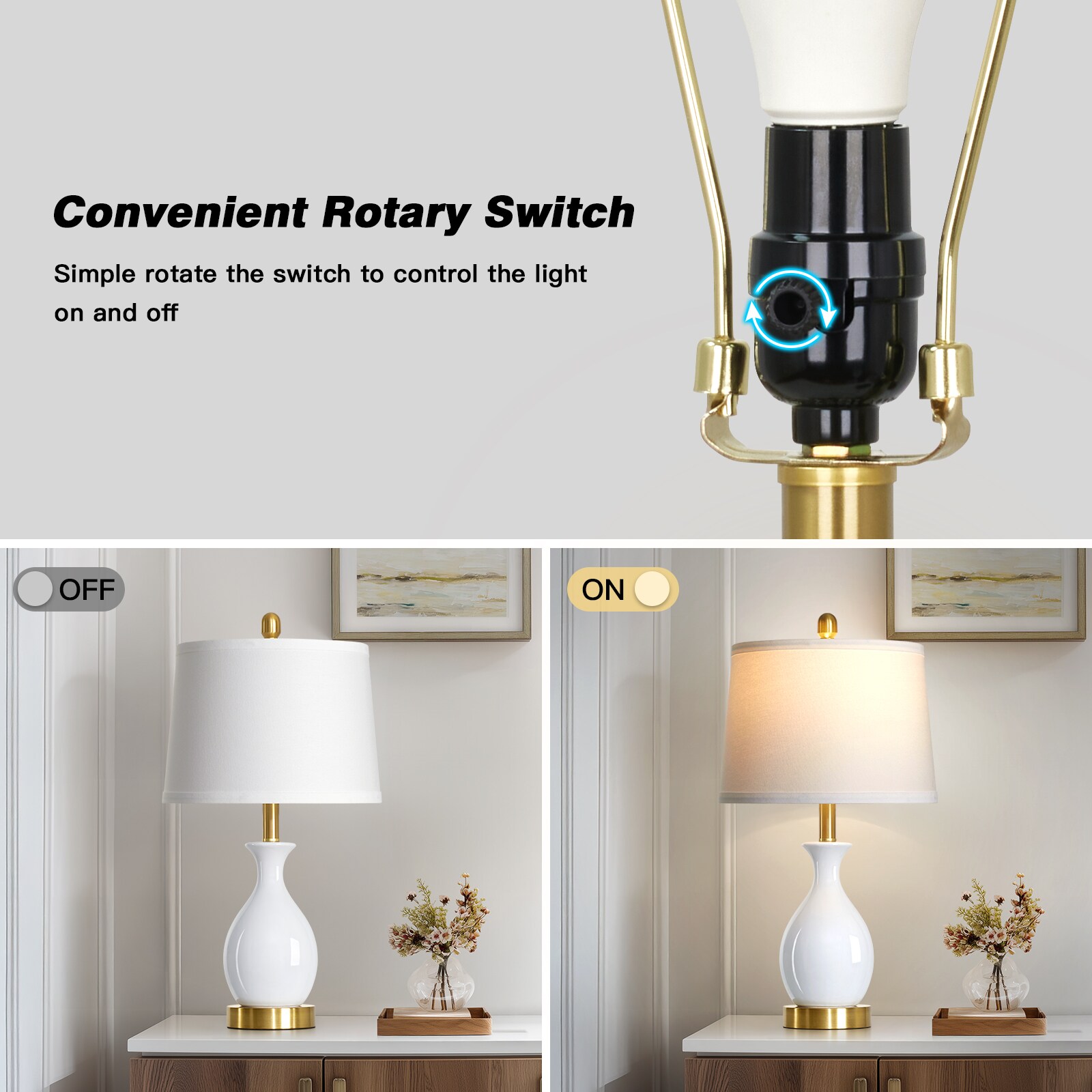 UrFurnishings TD-760 Table-Lamps - View #4